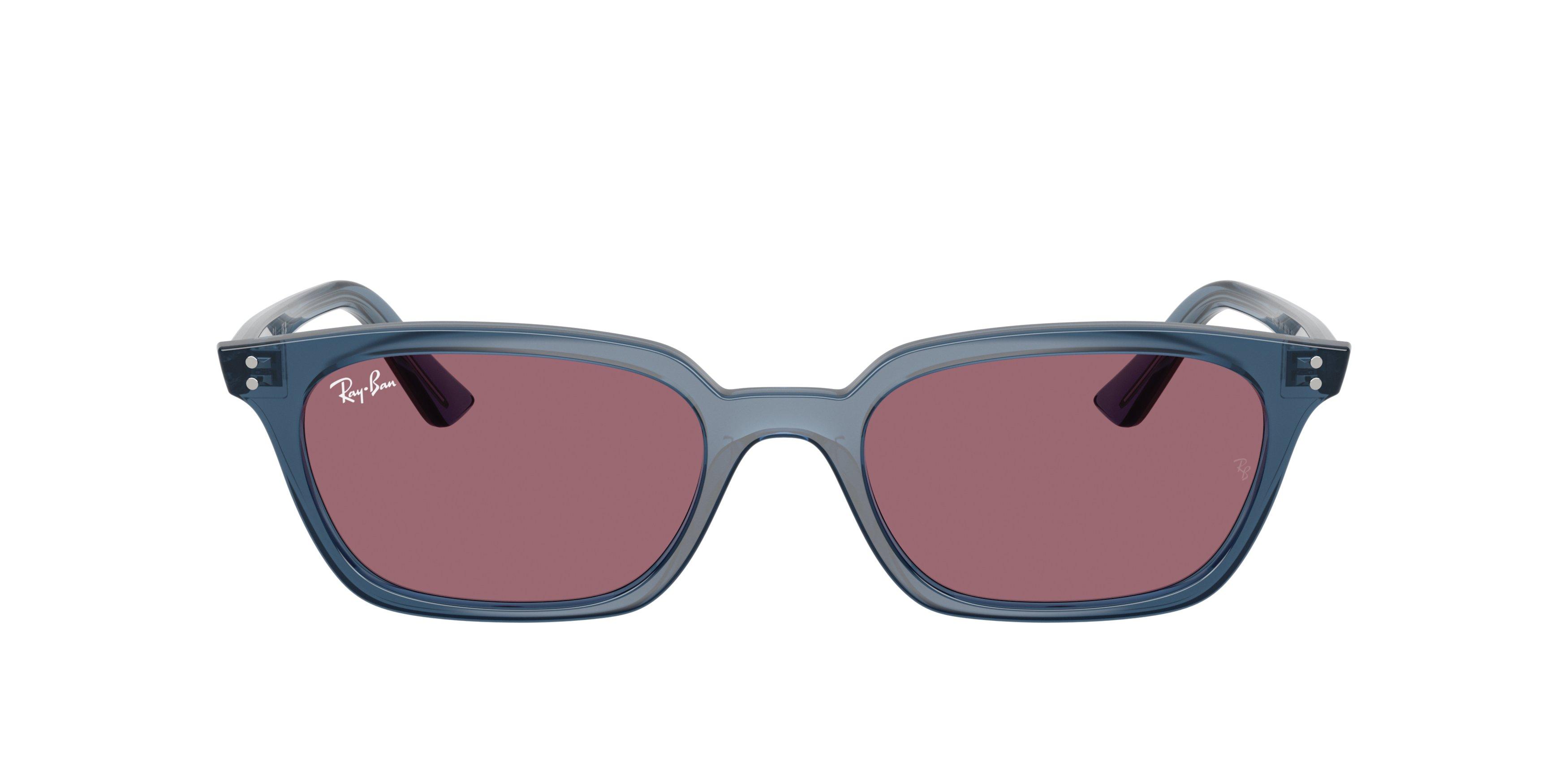 Ray-Ban Zaya Rose Sunglasses - Light Blue - LIGHT BLUE/ROSE Thumbnail View 3
