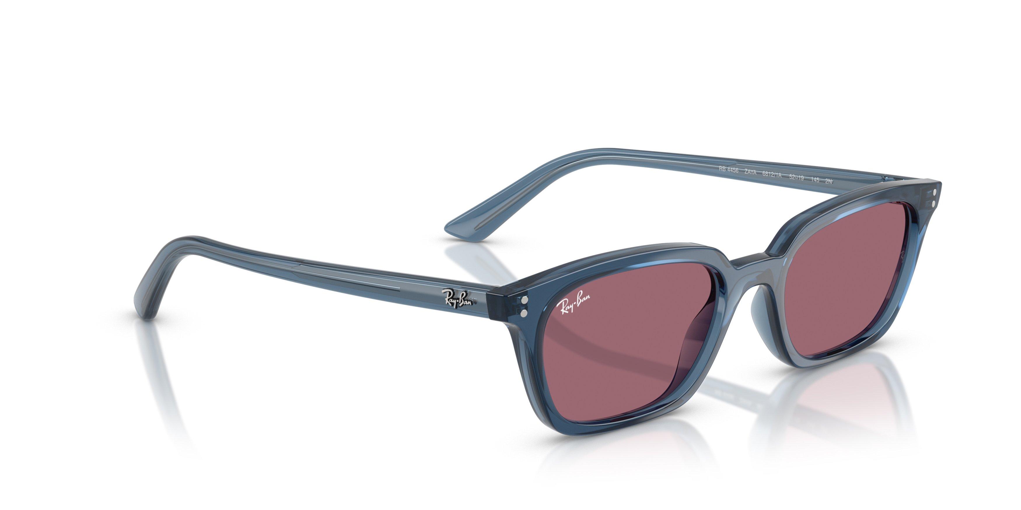 Ray-Ban Zaya Rose Sunglasses - Light Blue - LIGHT BLUE/ROSE Thumbnail View 4