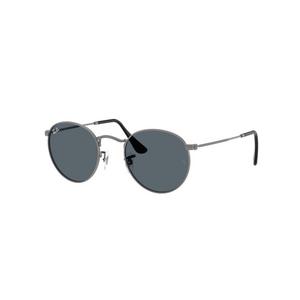 Ray-Ban Round Metal Blue Sunglasses - Gunmetal - GREY/BLUE