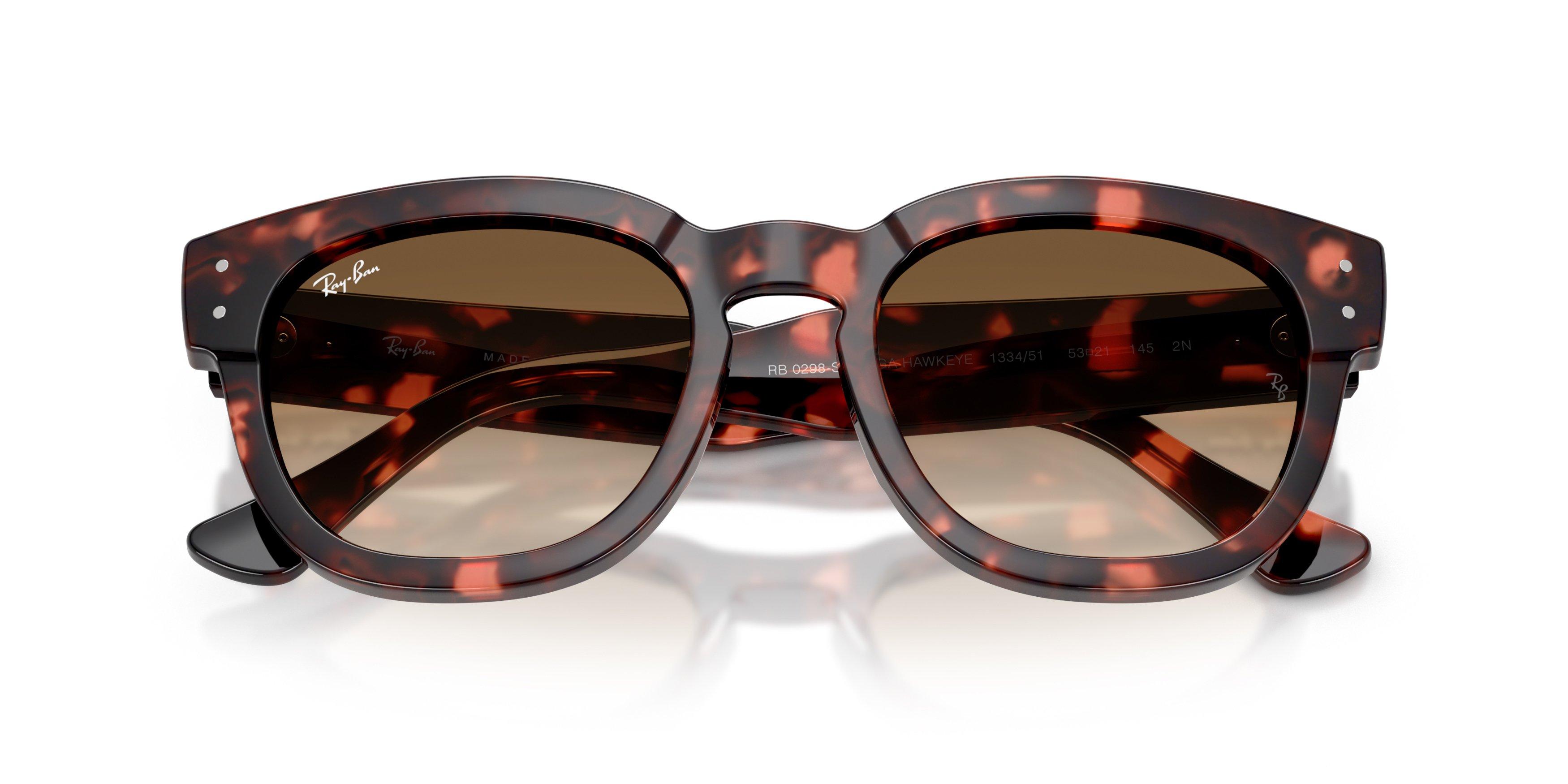 Ray-Ban Mega Hawkeye Brown Gradient Sunglasses - Pink Havana - BROWN Thumbnail View 5