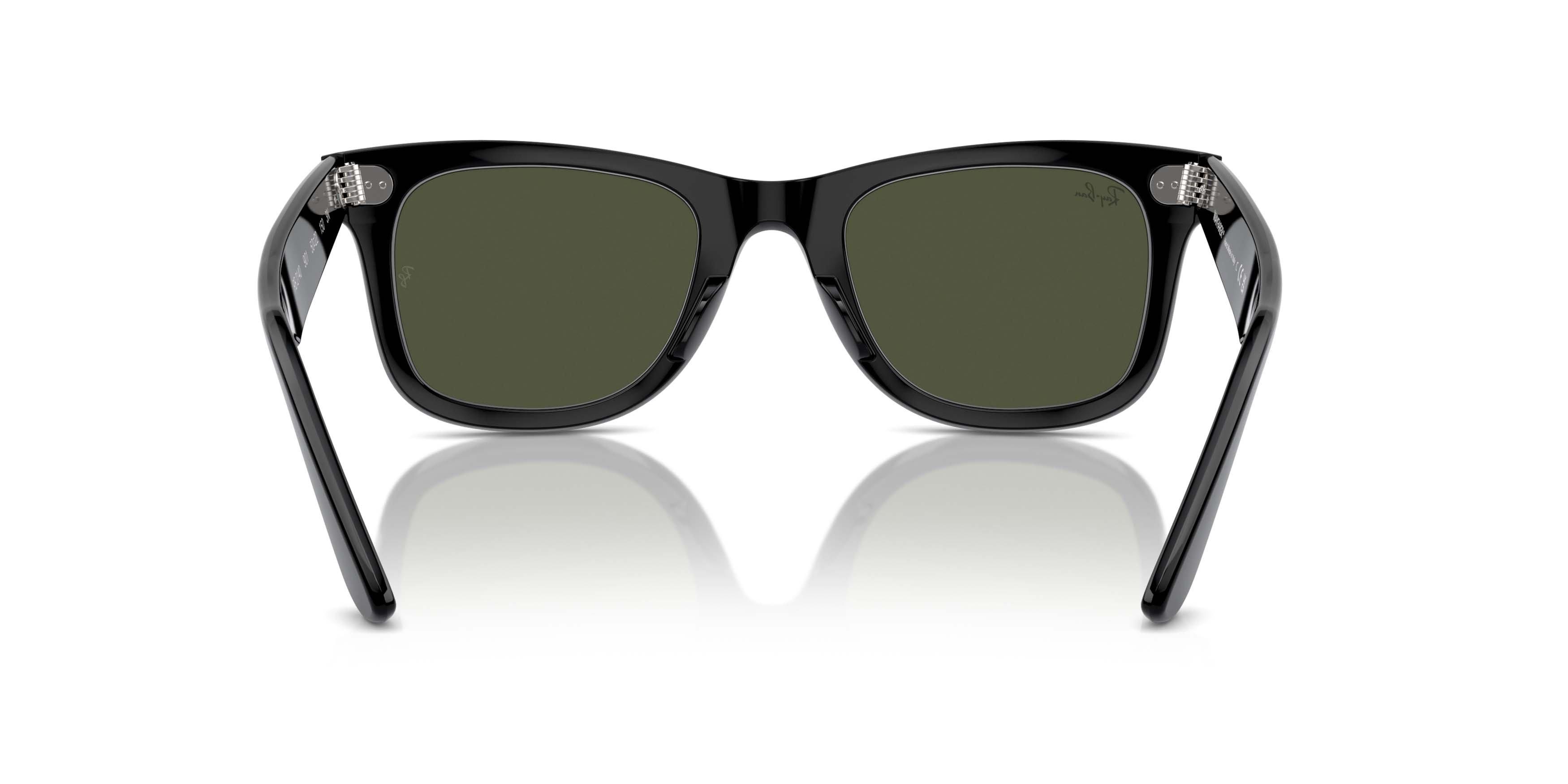 Ray-Ban Original Wayfarer Classic G-15 Green Sunglasses - Black - BLACK/GREEN