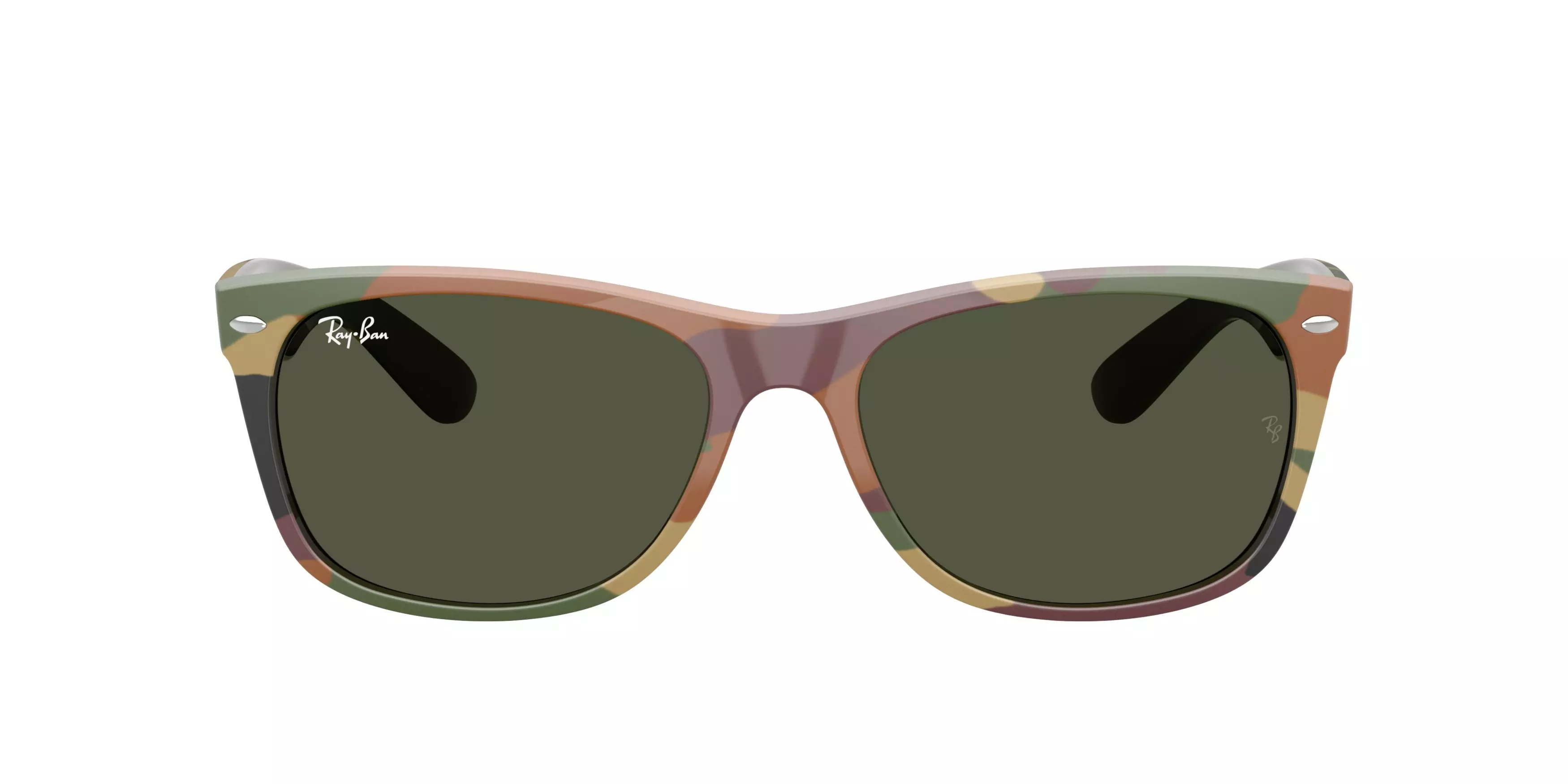 Ray-Ban New Wayfarer Classic Green Sunglasses - Camo - CAMO/GREEN