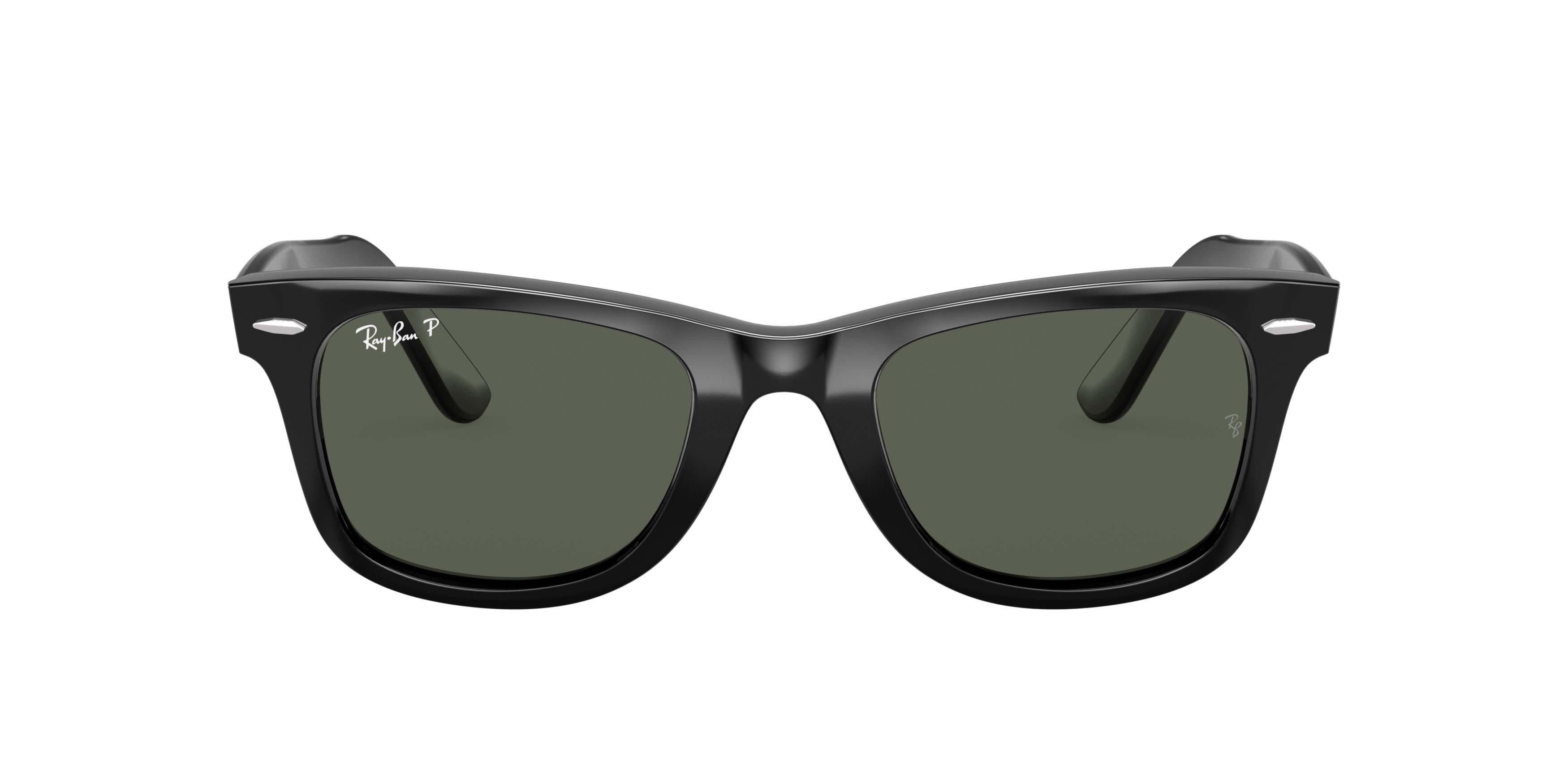 Ray-Ban Original Wayfarer Classic Green Polarized Sunglasses - Black - BLACK/GREEN