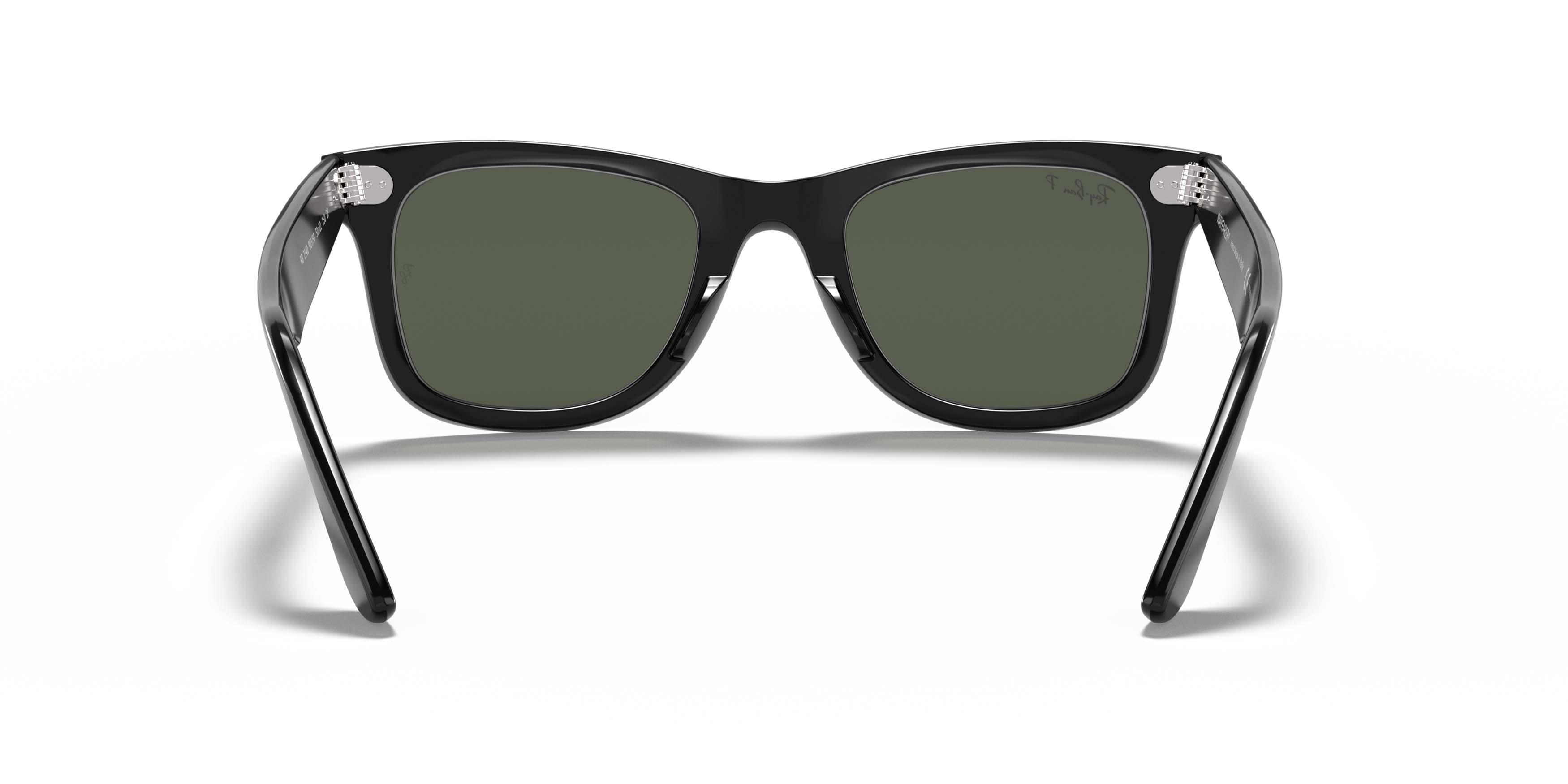 Ray-Ban Original Wayfarer Classic Green Polarized Sunglasses - Black - BLACK/GREEN
