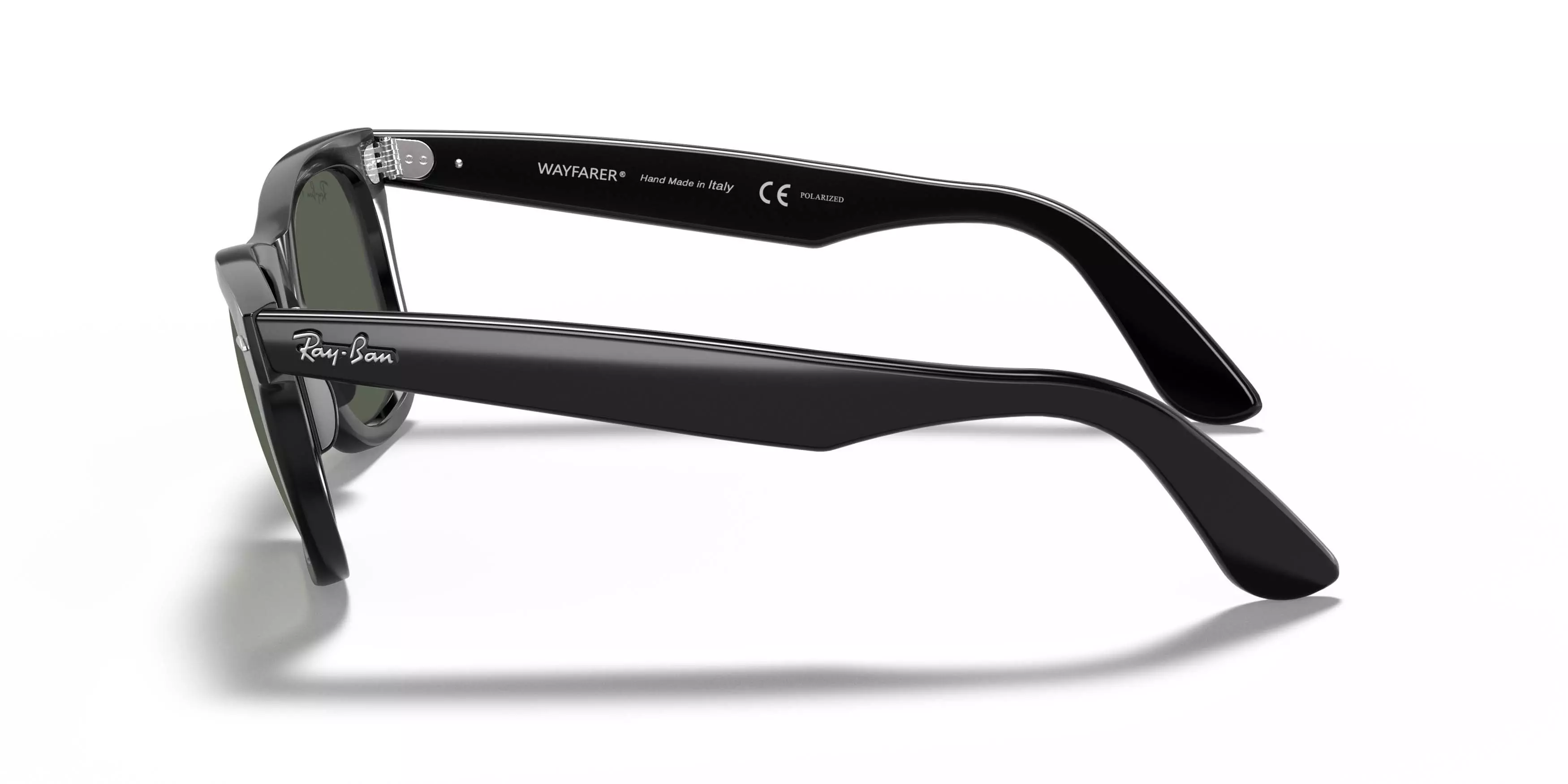 Ray-Ban Original Wayfarer Classic Green Polarized Sunglasses - Black - BLACK/GREEN