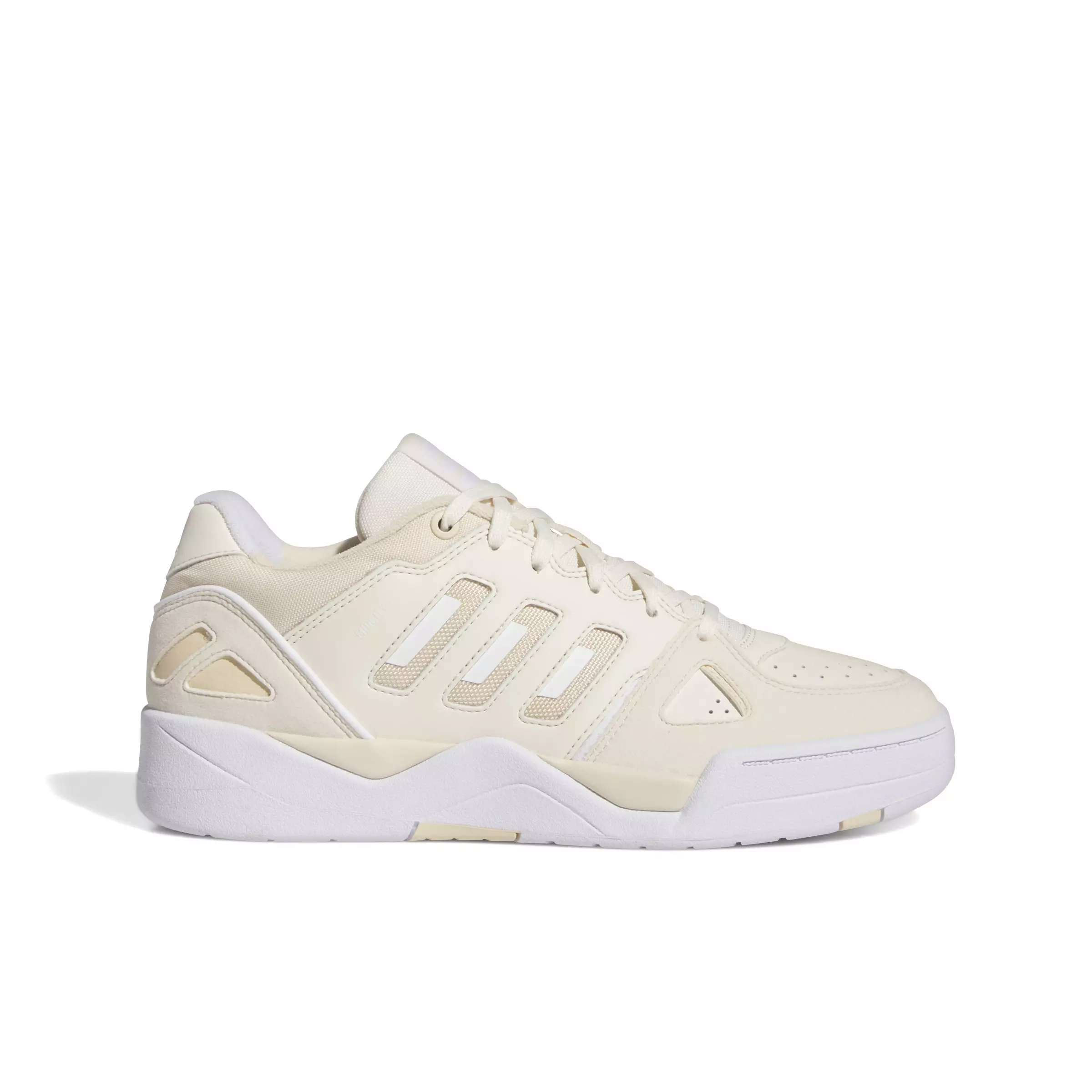 adidas Midcity Low "Wonder White/Sand Strata/Ftwr White" Men's Basketball Shoe - WHITE/SAND/WHITE
