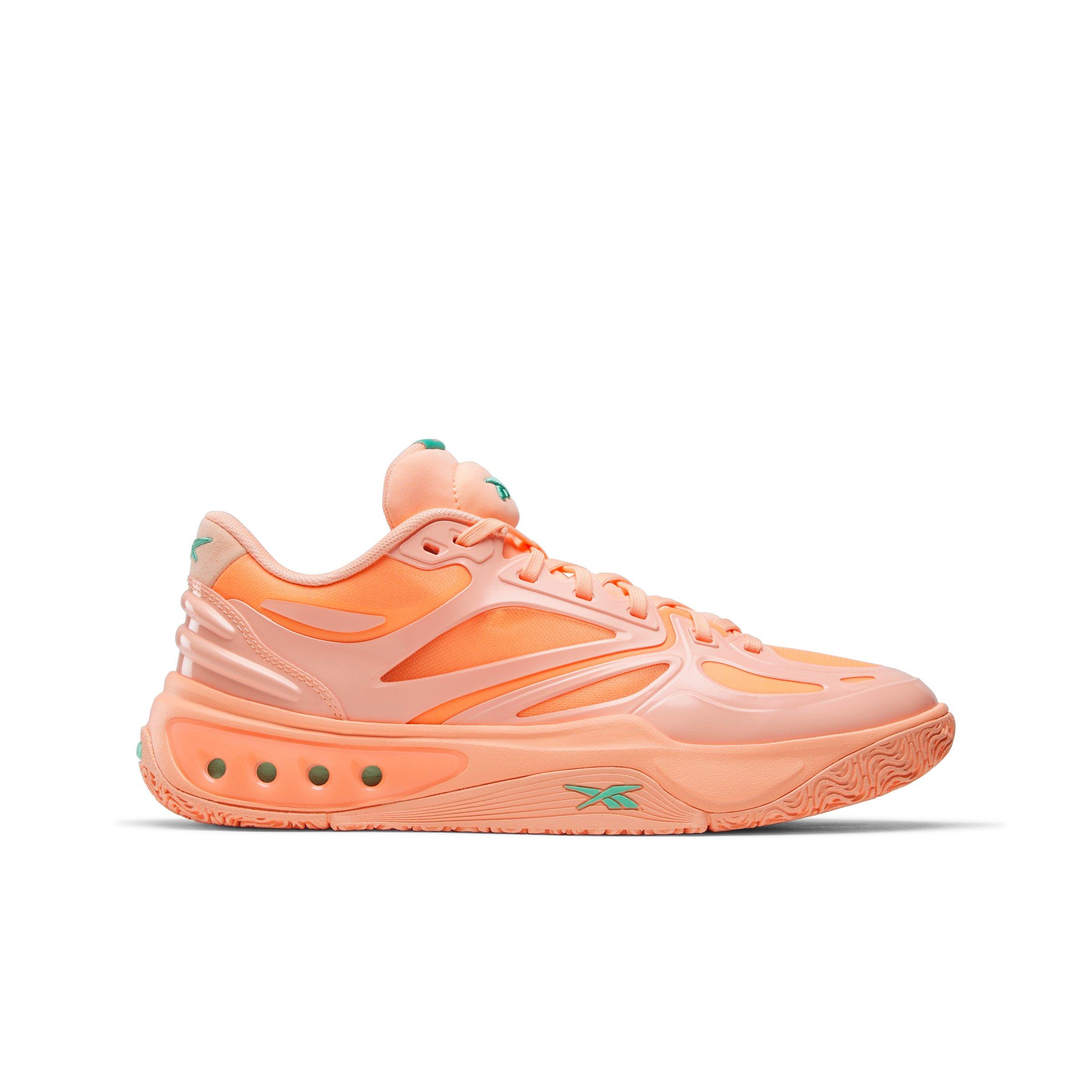 Reebok Engine A "Orange/Light Orange/Green" Men's Basketball Shoe - ORANGE/LT ORANGE/GREEN Thumbnail View 1