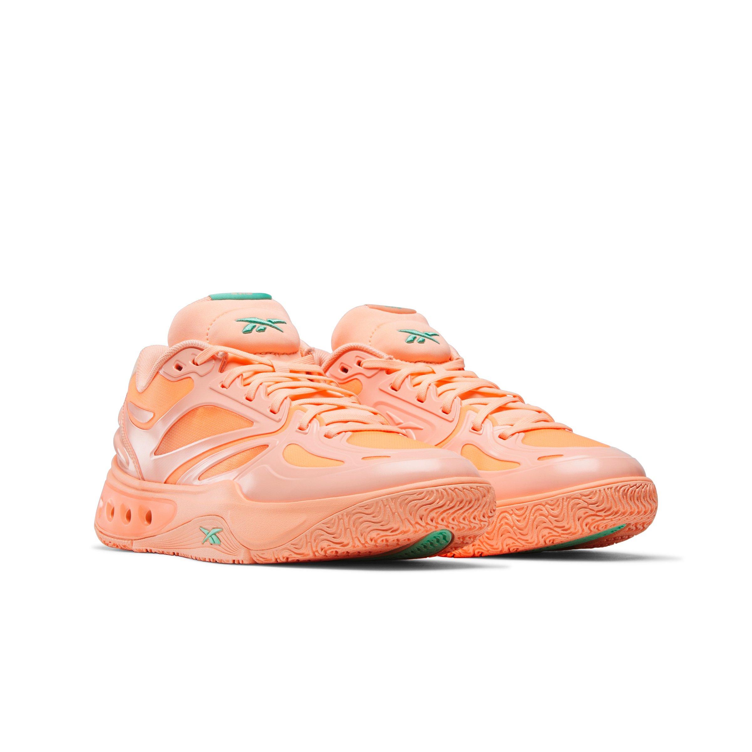 Reebok Engine A "Orange/Light Orange/Green" Men's Basketball Shoe - ORANGE/LT ORANGE/GREEN Thumbnail View 2