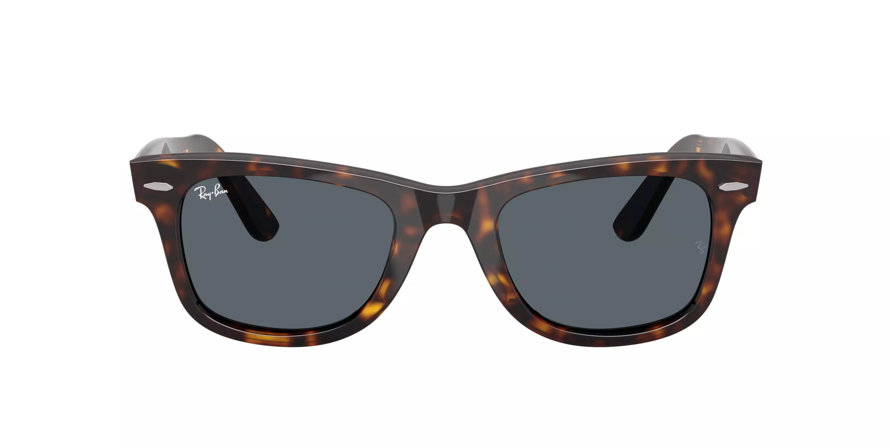 Ray-Ban Original Wayfarer Classic Dark Blue Sunglasses - Havana - BROWN/DARK BLUE