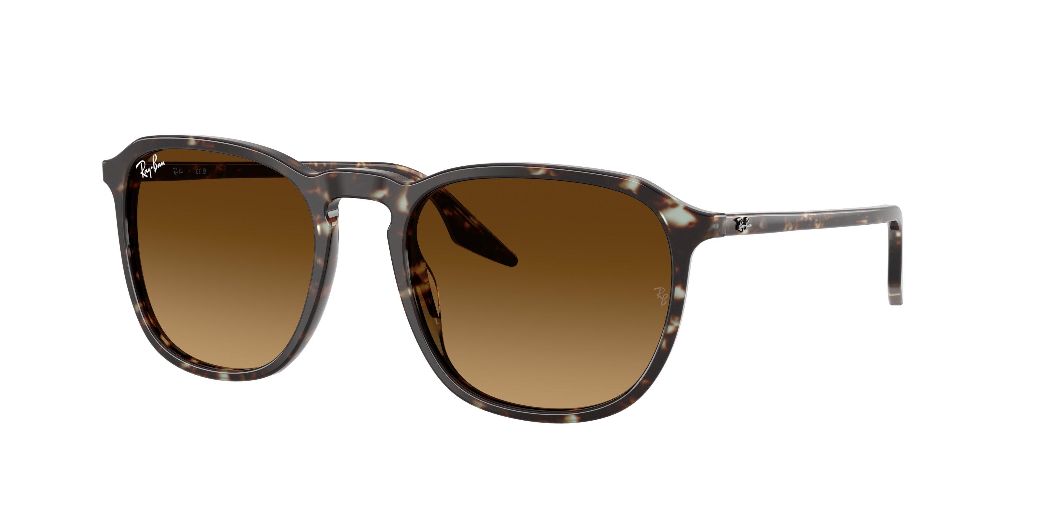 Ray-Ban RB2203 Brown Gradient Sunglasses - Yellow Turtle - BROWN Thumbnail View 1