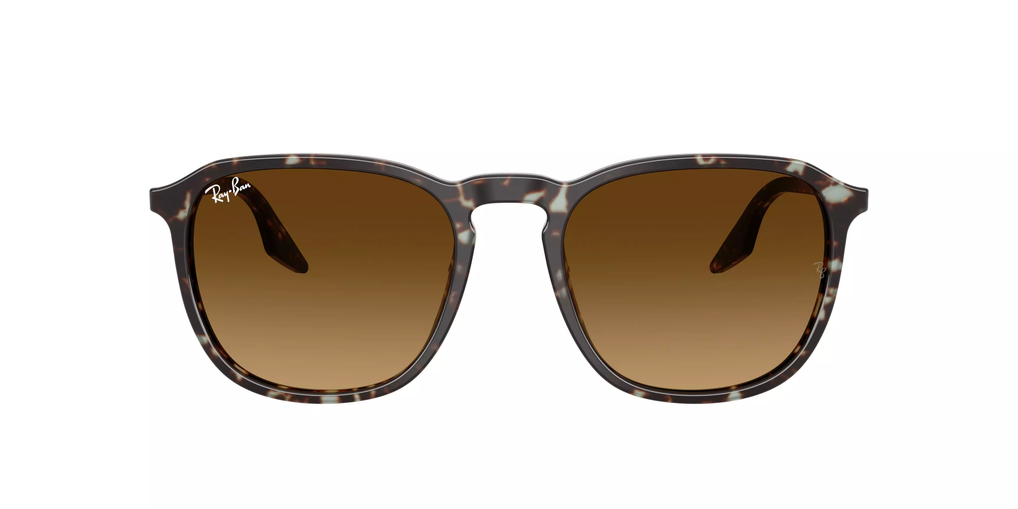 Ray-Ban RB2203 Brown Gradient Sunglasses - Yellow Turtle - BROWN