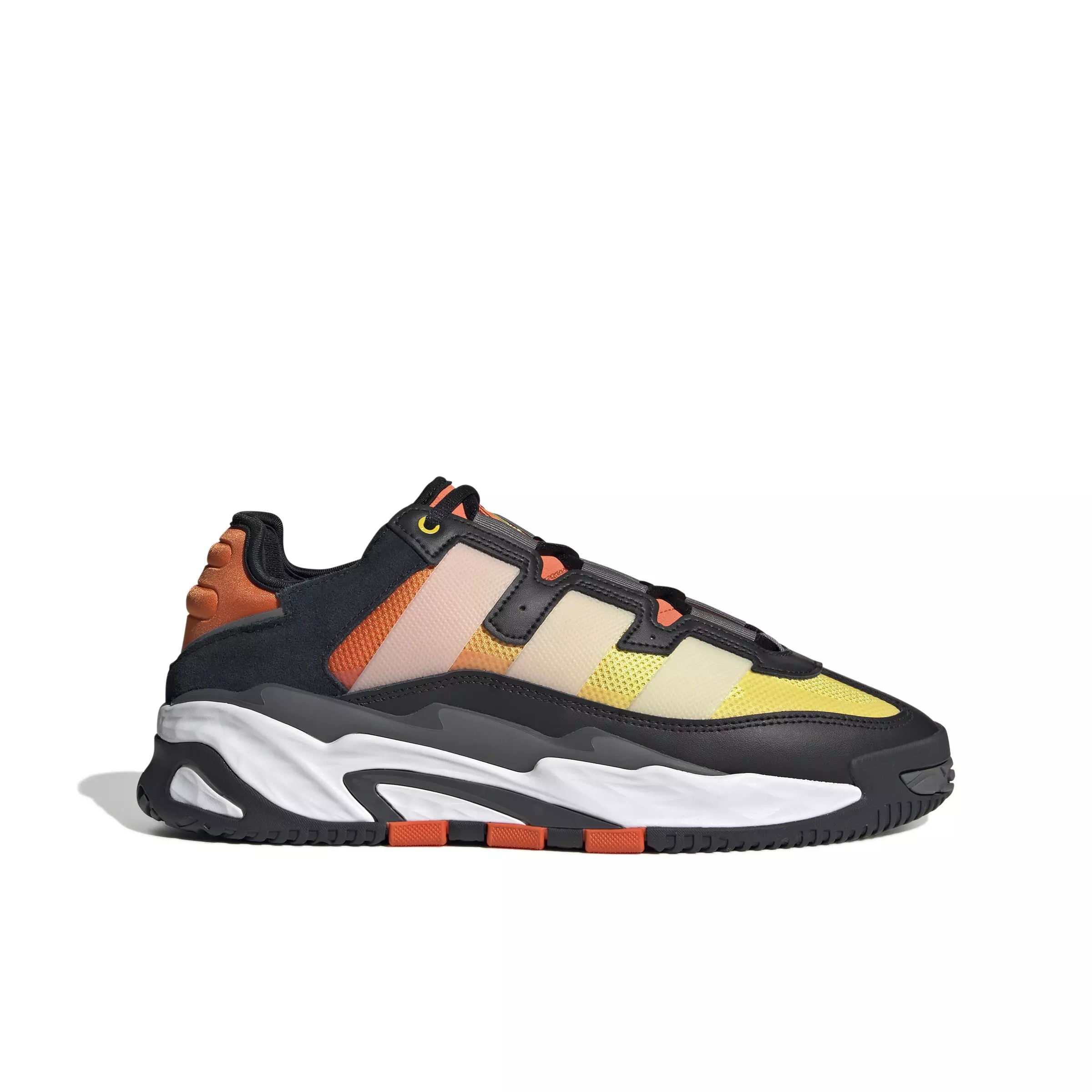 adidas Niteball "Core Black/Ftwr White/Semi Impact Orange" Men's Basketball Shoe - BLACK/WHITE/ORANGE