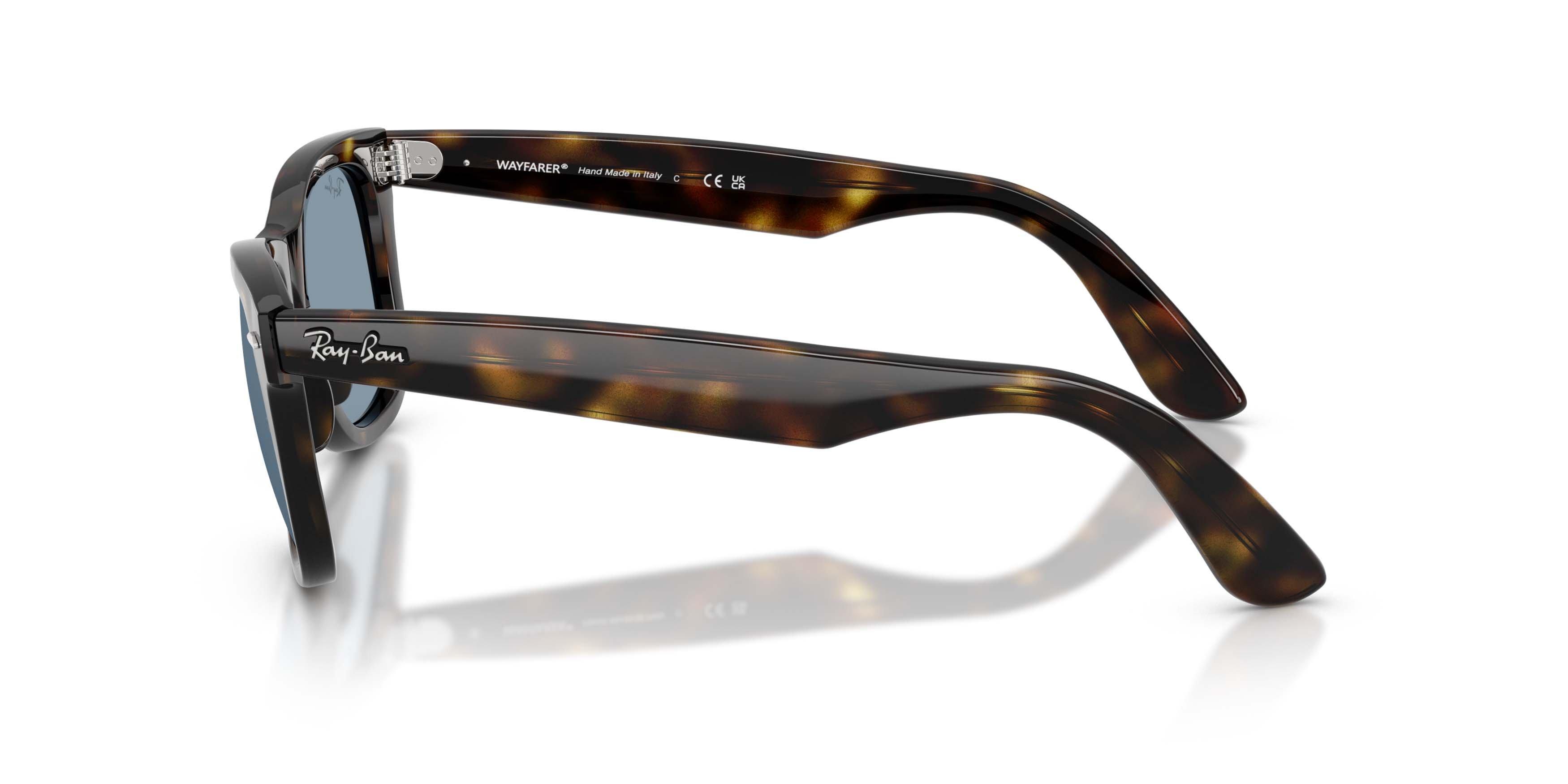 Ray-Ban Wayfarer Ease Blue Sunglasses - Havana - BROWN/BLUE