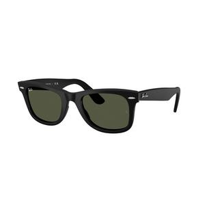 Ray-Ban Original Wayfarer Classic Crystal Green Sunglasses - Matte Black - BLACK/GREEN