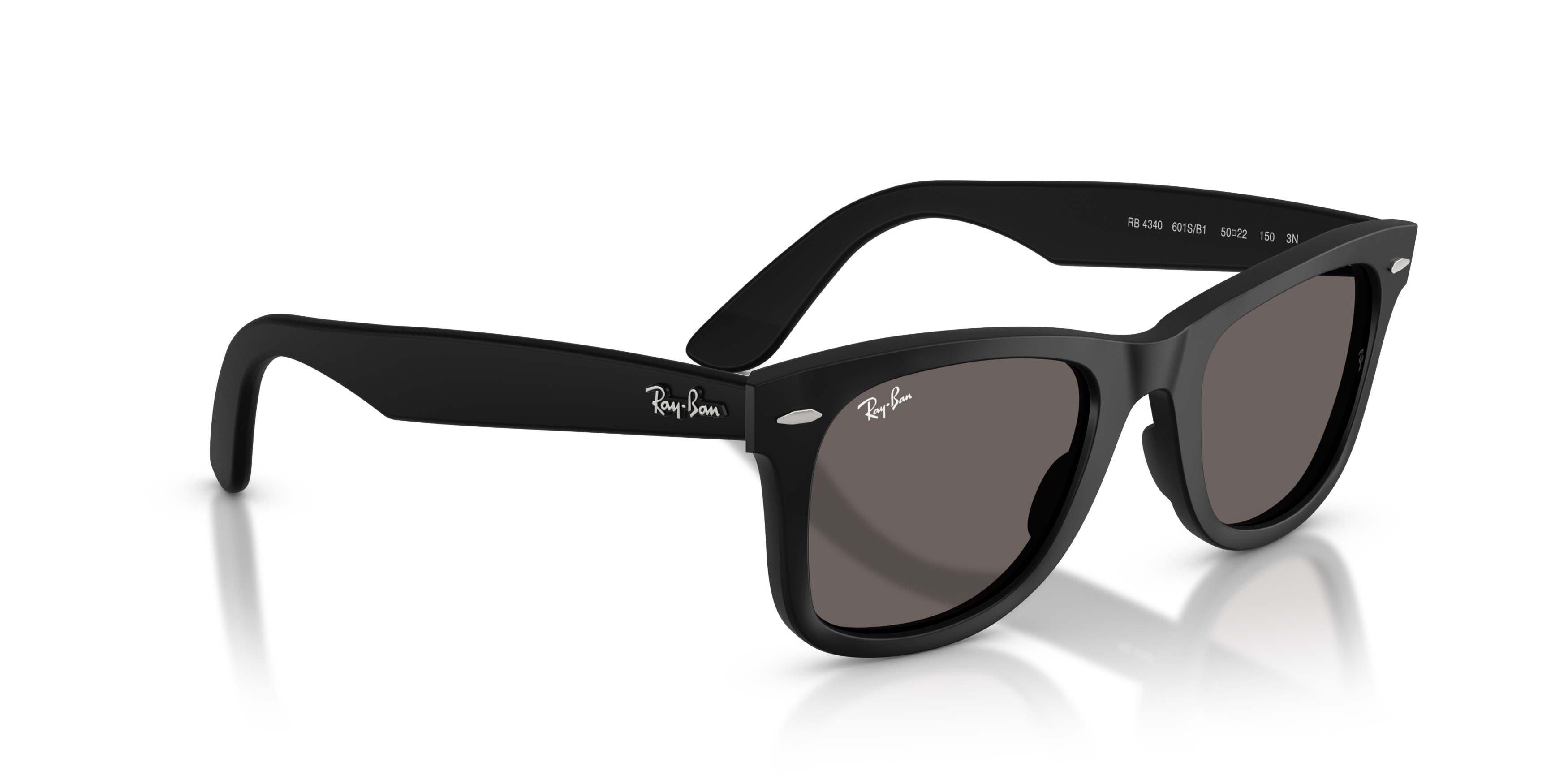 Ray-Ban Wayfarer Ease Dark Grey Sunglasses - Matte Black - BLACK/GREY
