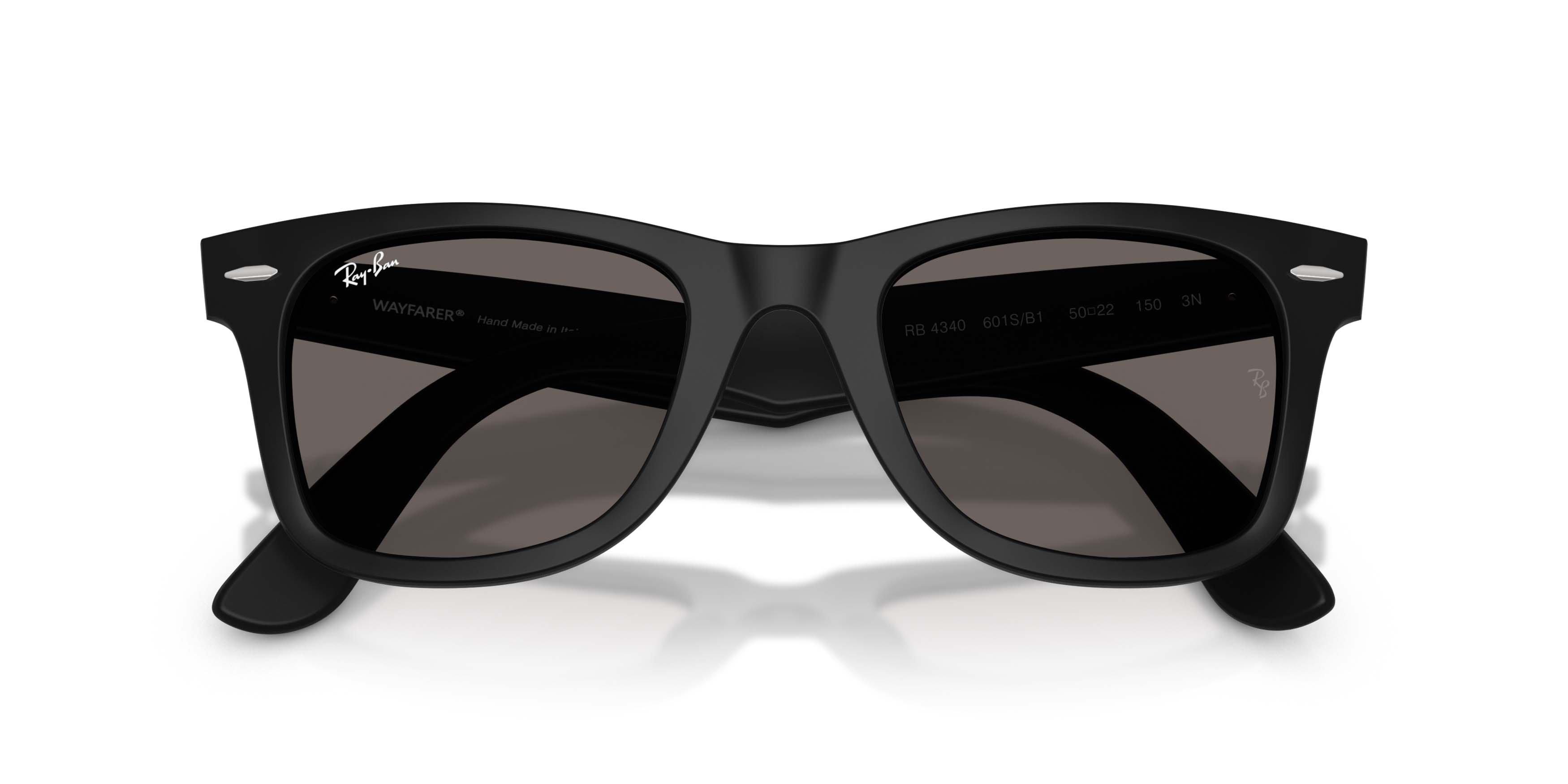 Ray-Ban Wayfarer Ease Dark Grey Sunglasses - Matte Black - BLACK/GREY