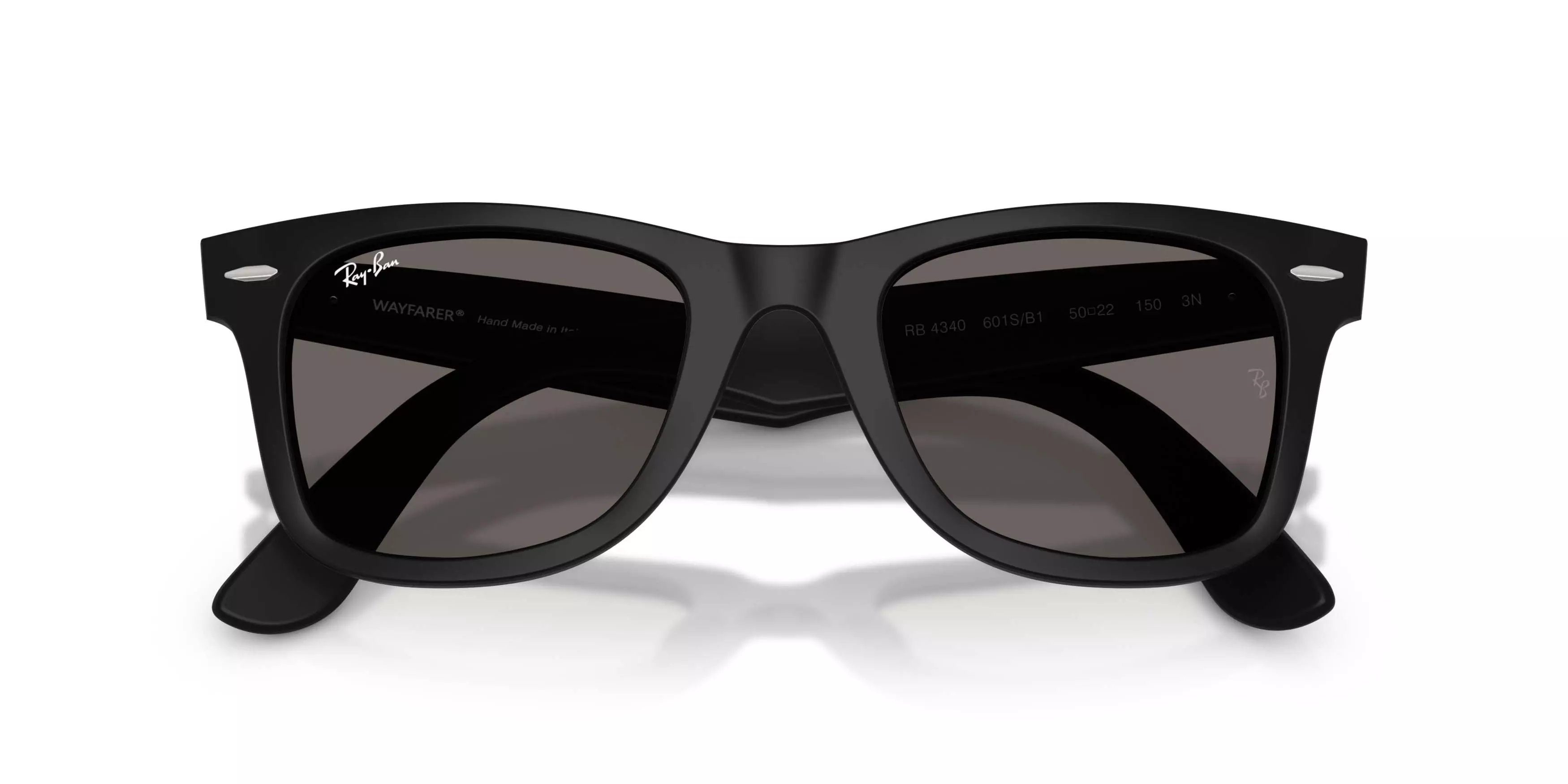 Ray-Ban Wayfarer Ease Dark Grey Sunglasses - Matte Black - BLACK/GREY