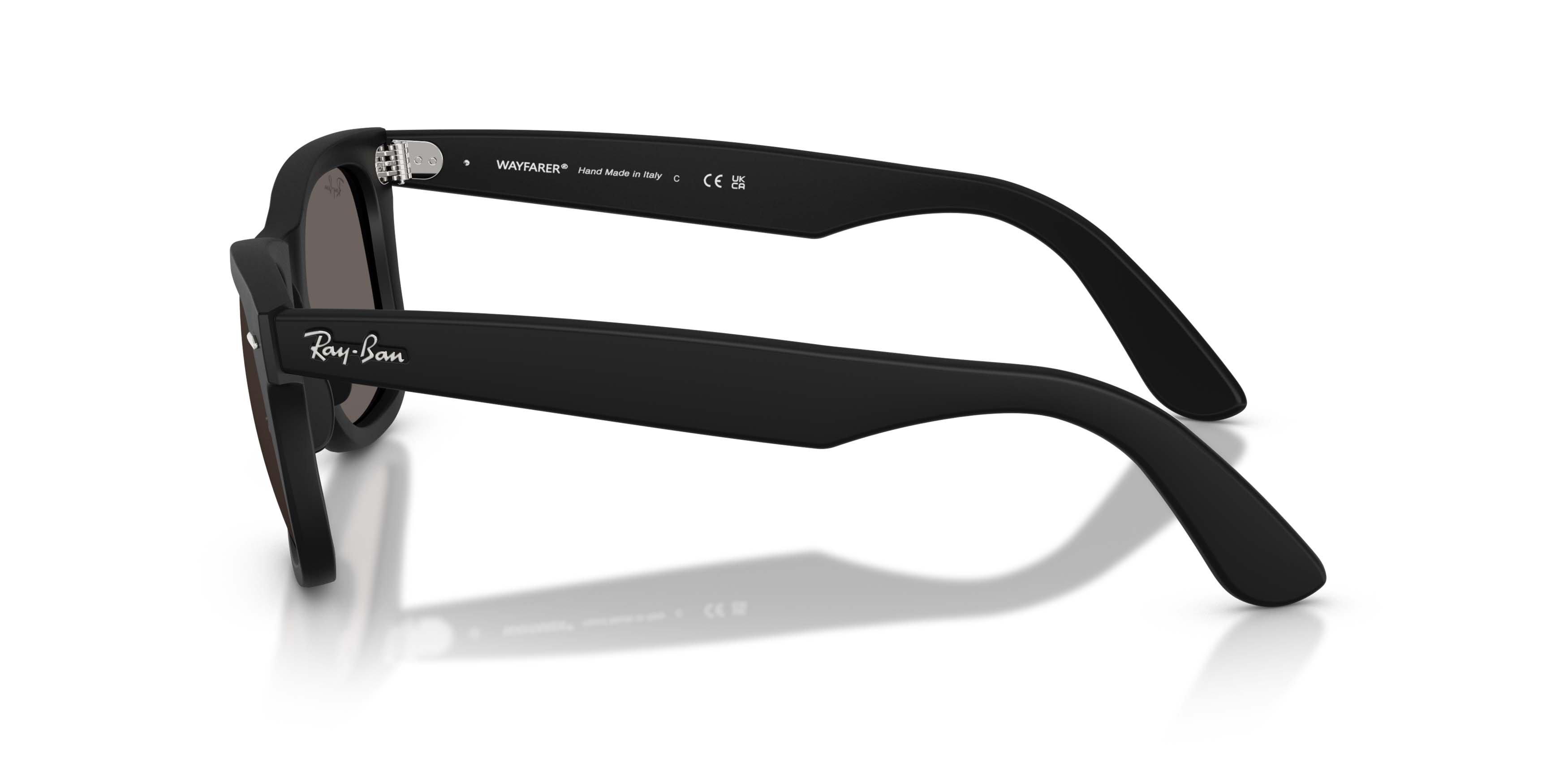 Ray-Ban Wayfarer Ease Dark Grey Sunglasses - Matte Black - BLACK/GREY