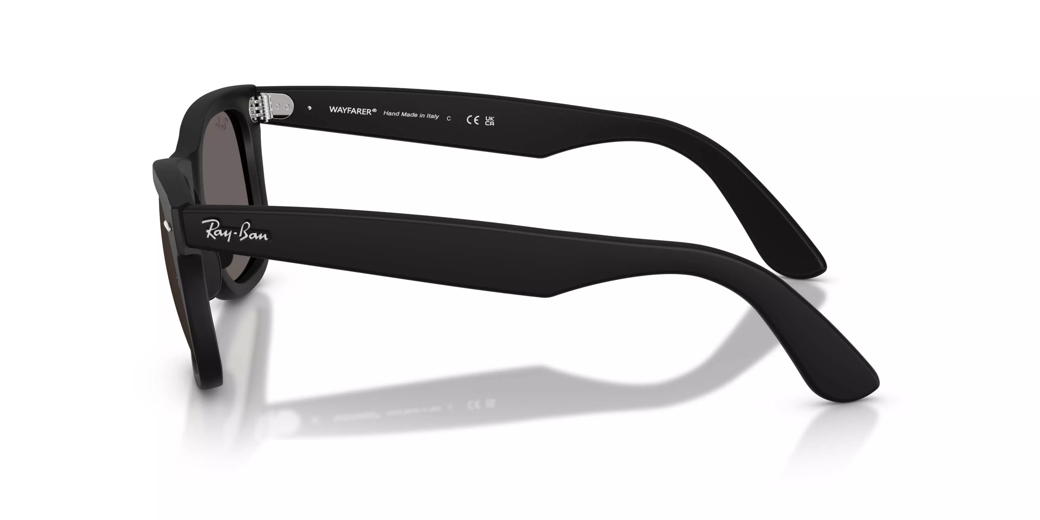 Ray-Ban Wayfarer Ease Dark Grey Sunglasses - Matte Black - BLACK/GREY