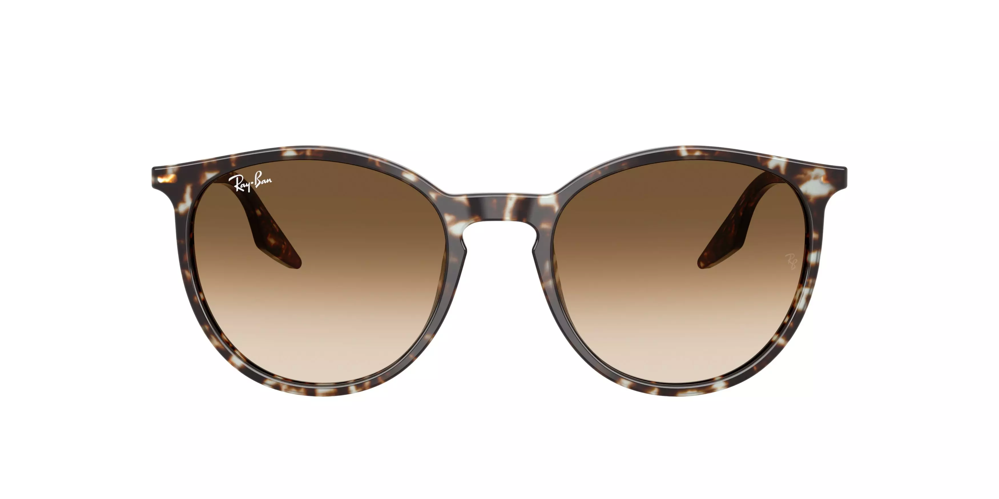 Ray-Ban RB2204 Brown Gradient Sunglasses - Yellow Turtle - BROWN