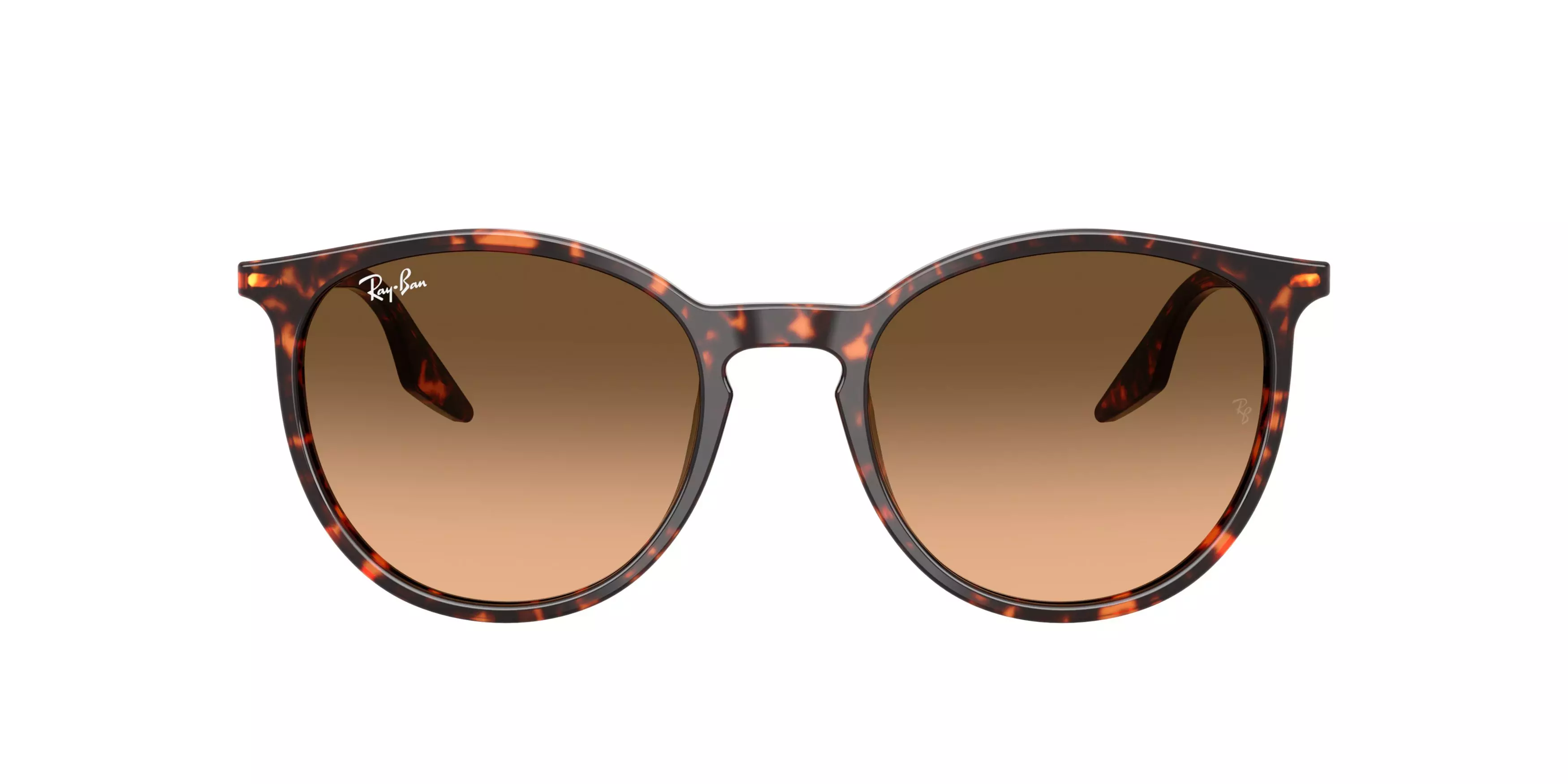 Ray-Ban RB2204 Brown Gradient Sunglasses - Red Turtle - BROWN