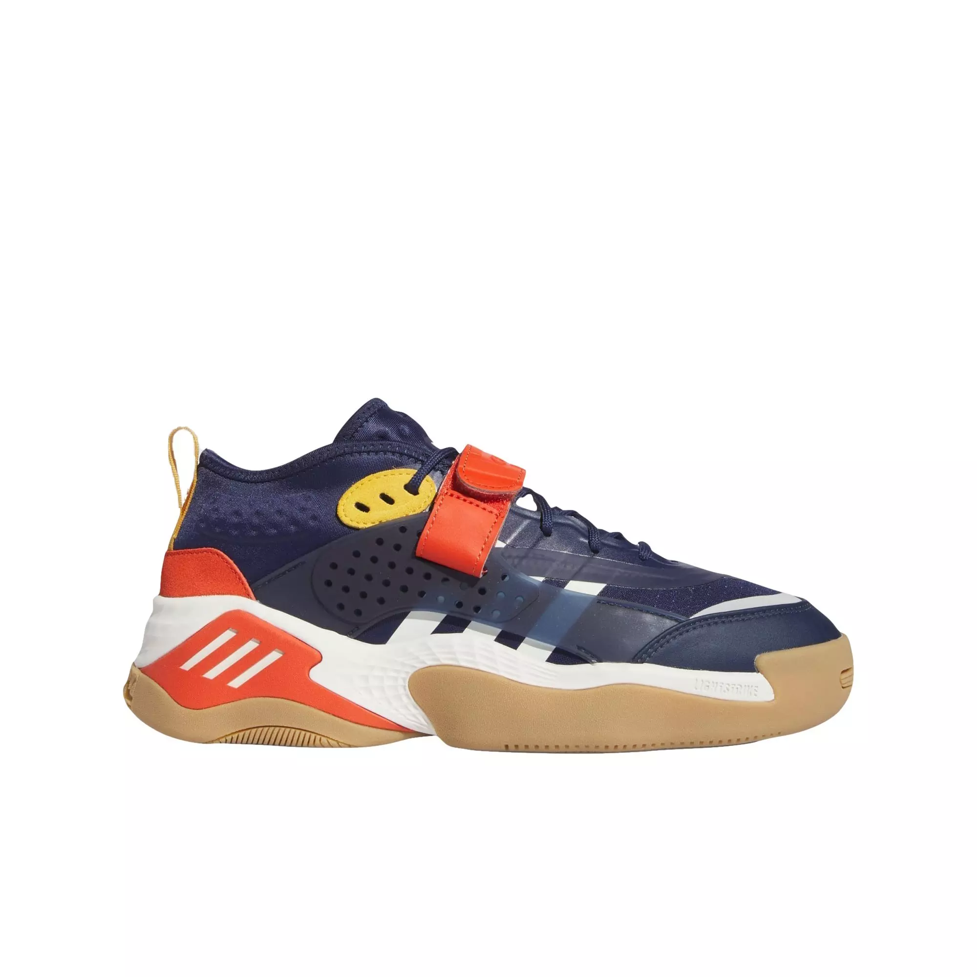 adidas Streetball III "Team Navy Blue 2/Off White/Preloved Red" Men's Basketball Shoe - NAVY/OFF WHITE/RED
