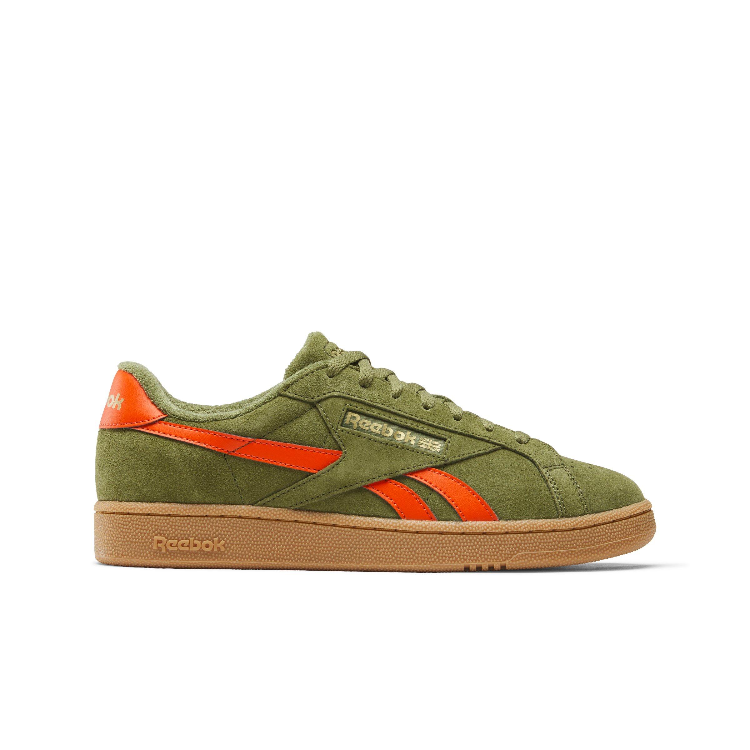Reebok Club C Grounds UK "Olive/Orange/Gum" Men's Shoe - OLIVE/ORANGE/GUM Thumbnail View 1