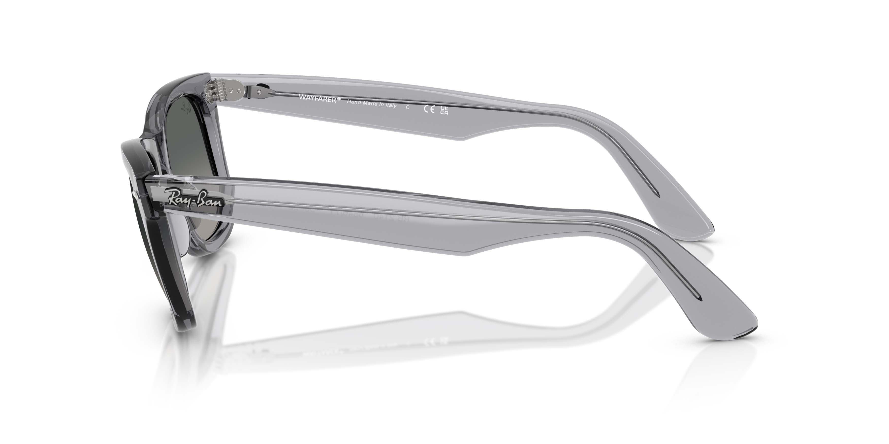 Ray-Ban Original Wayfarer Classic Light Grey Gradient Dark Grey Sunglasses - Transparent Grey - DK GREY