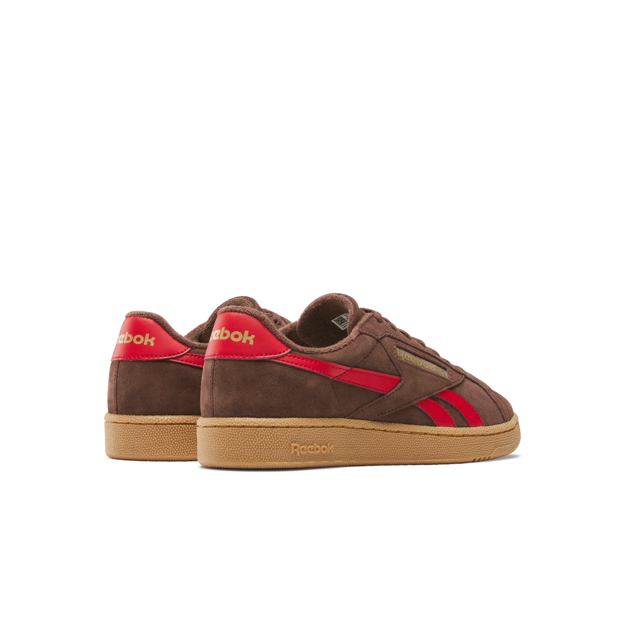 Reebok Club C Grounds UK "Brown/Red/Gum" Men's Shoe - BROWN/RED/GUM Thumbnail View 3
