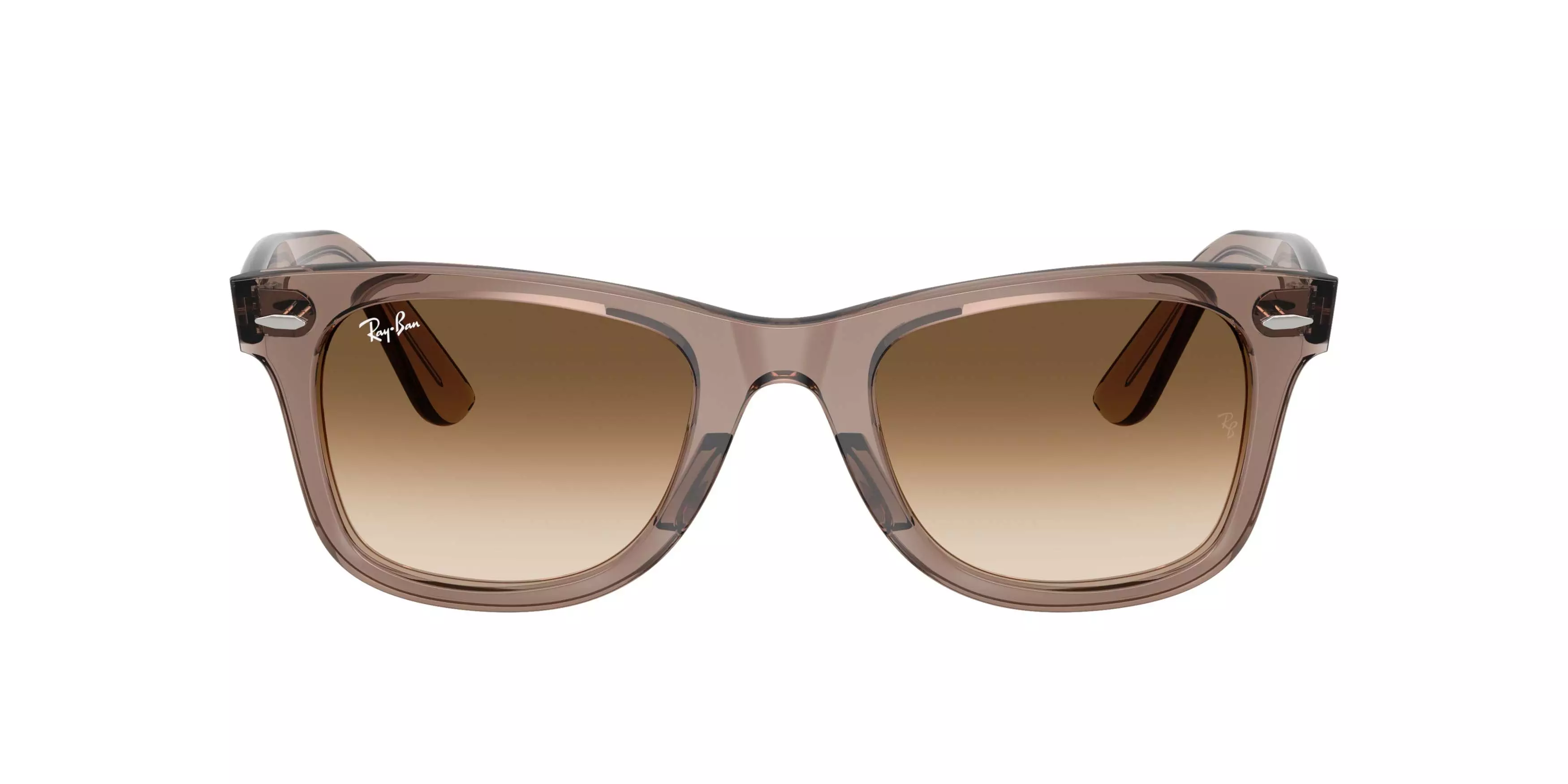 Ray-Ban Wayfarer Ease Clear Gradient Brown Sunglasses - Transparent Light Brown - BROWN