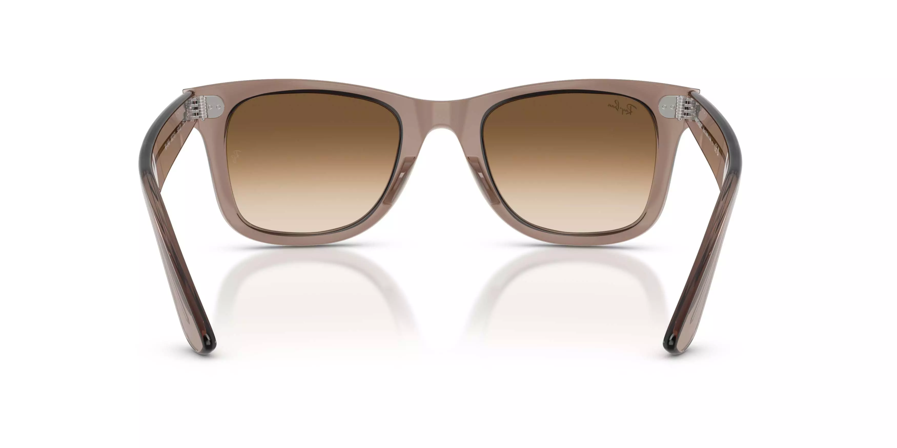 Ray-Ban Wayfarer Ease Clear Gradient Brown Sunglasses - Transparent Light Brown - BROWN