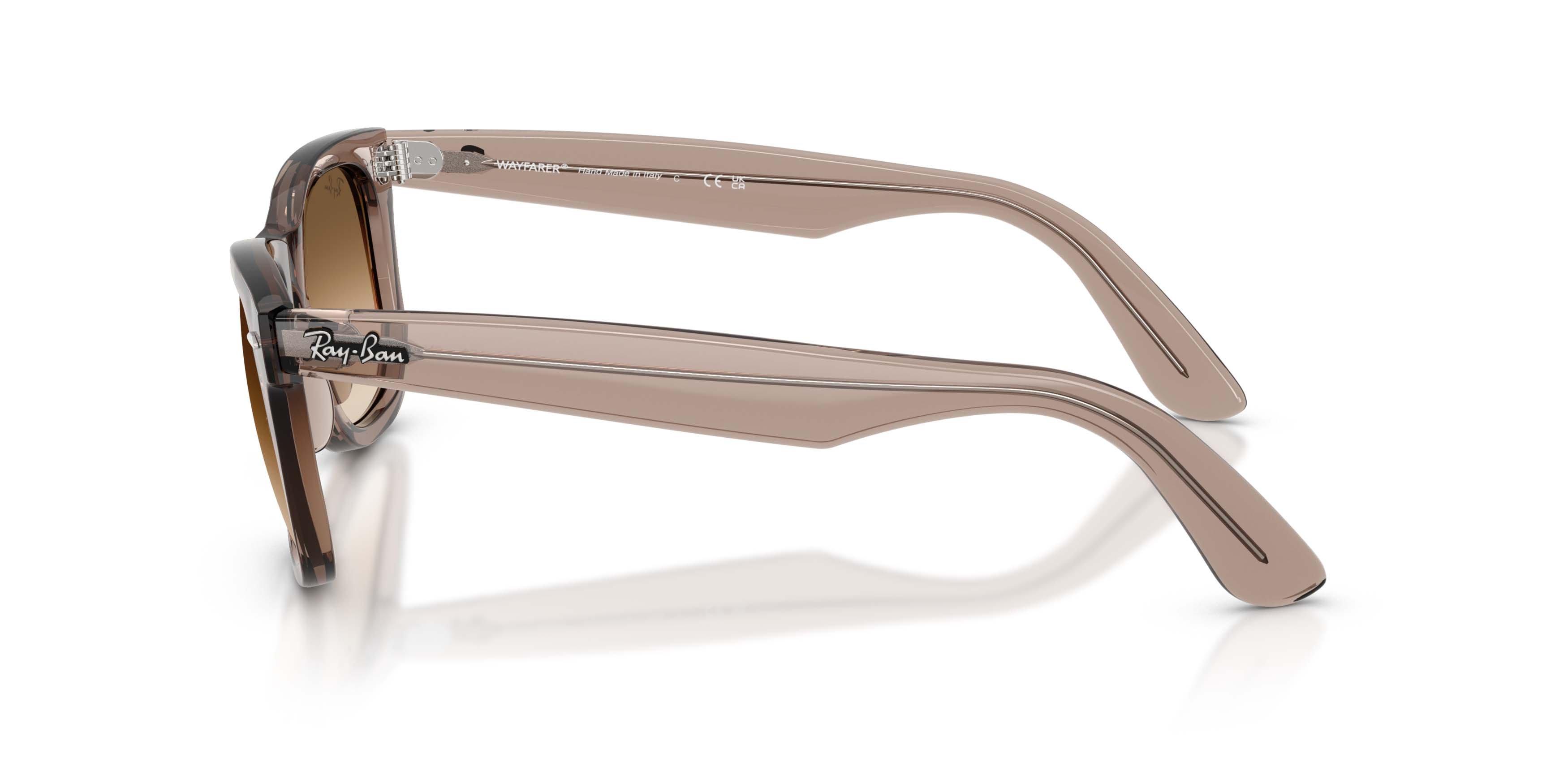 Ray-Ban Wayfarer Ease Clear Gradient Brown Sunglasses - Transparent Light Brown - BROWN