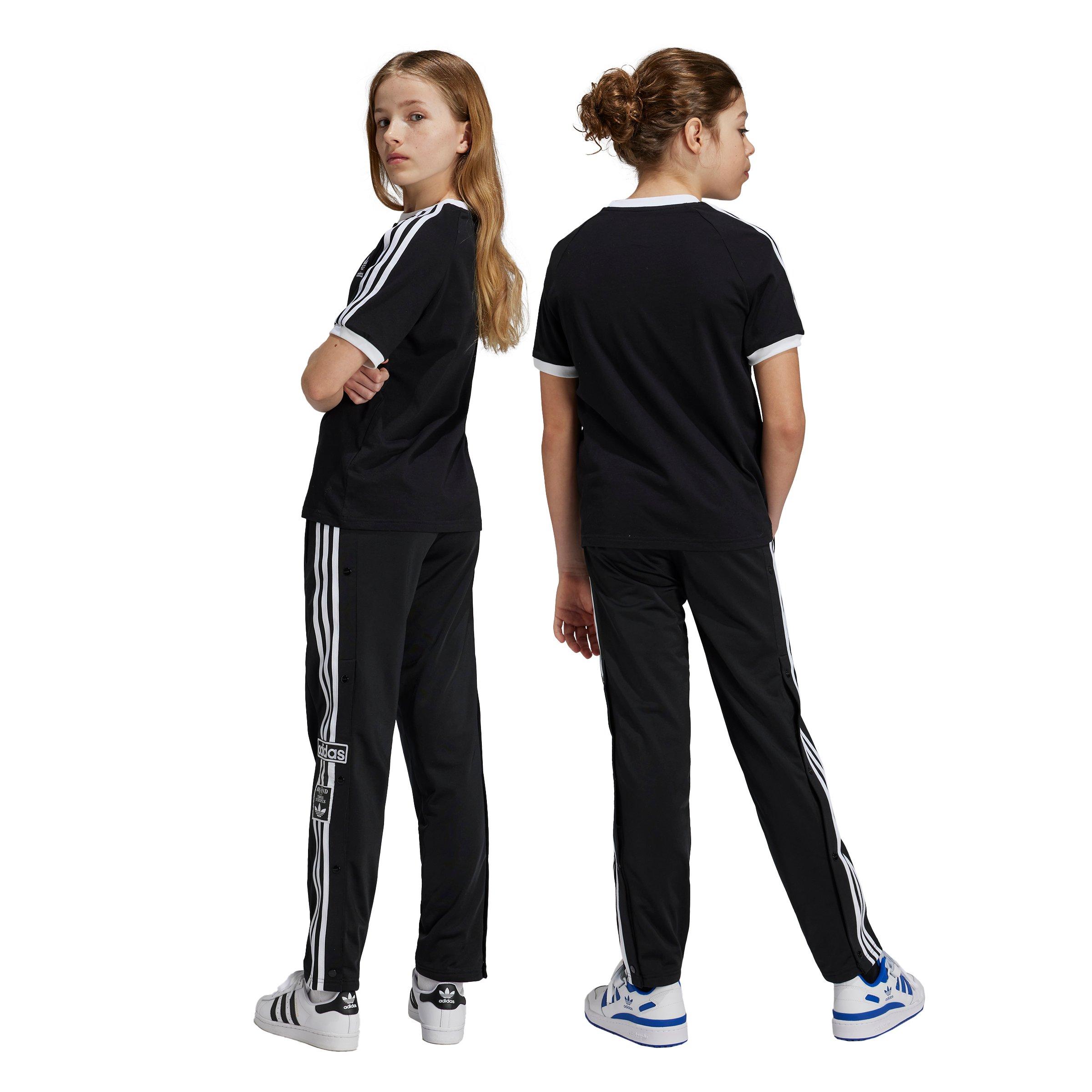 adidas Originals Adibreak 3-Stripes Big Kids' Black Tracksuit Bottoms