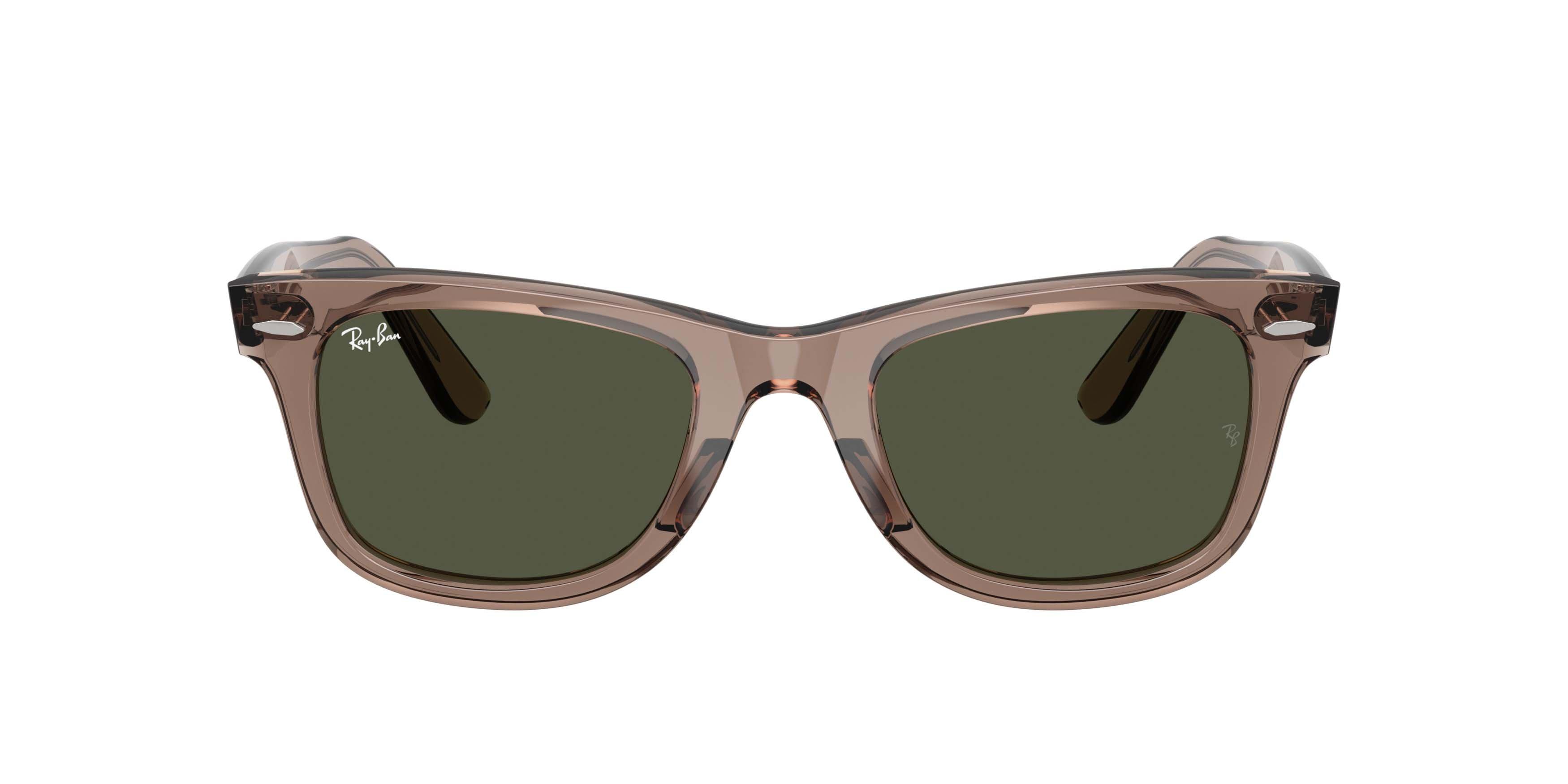 Ray-Ban Original Wayfarer Classic Crystal Green Sunglasses - Transparent Light Green - TAN/GREEN