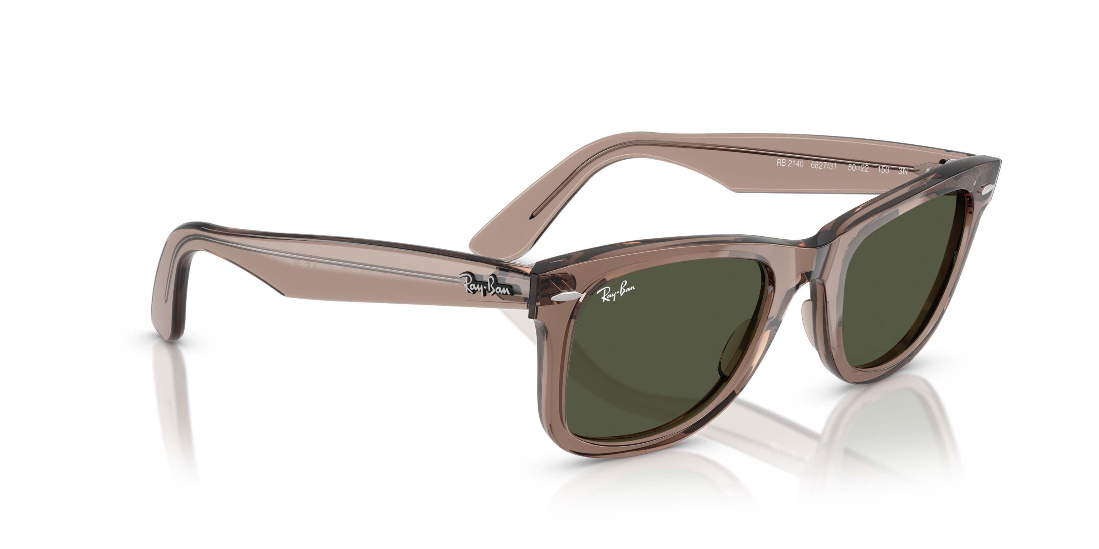 Ray-Ban Original Wayfarer Classic Crystal Green Sunglasses - Transparent Light Green - TAN/GREEN