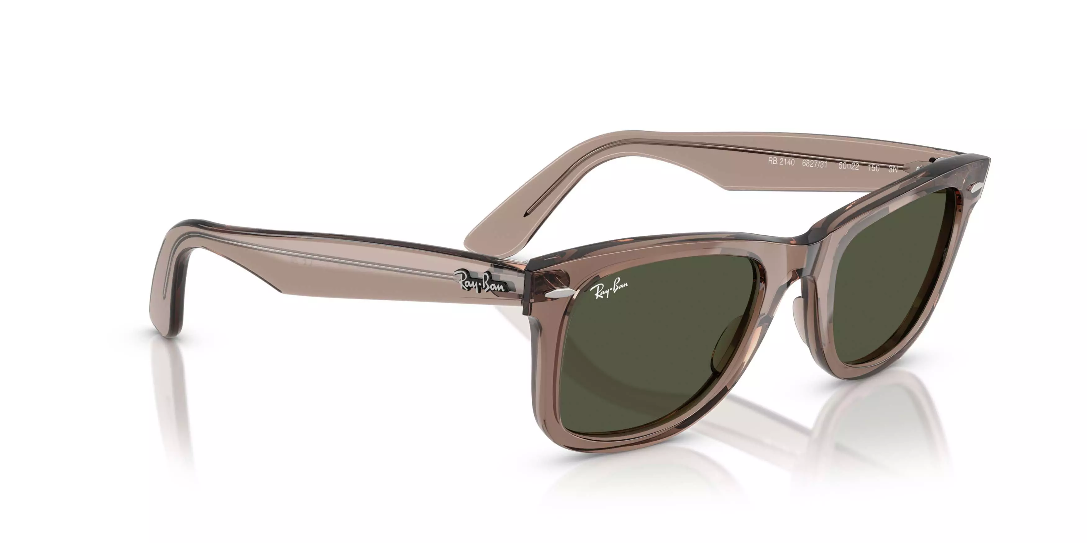Ray-Ban Original Wayfarer Classic Crystal Green Sunglasses - Transparent Light Green - TAN/GREEN