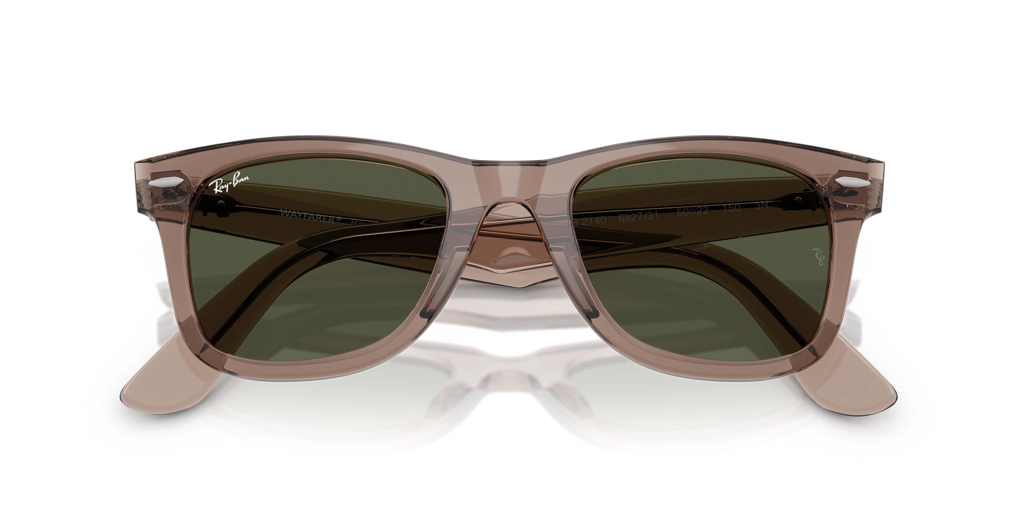 Ray-Ban Original Wayfarer Classic Crystal Green Sunglasses - Transparent Light Green - TAN/GREEN