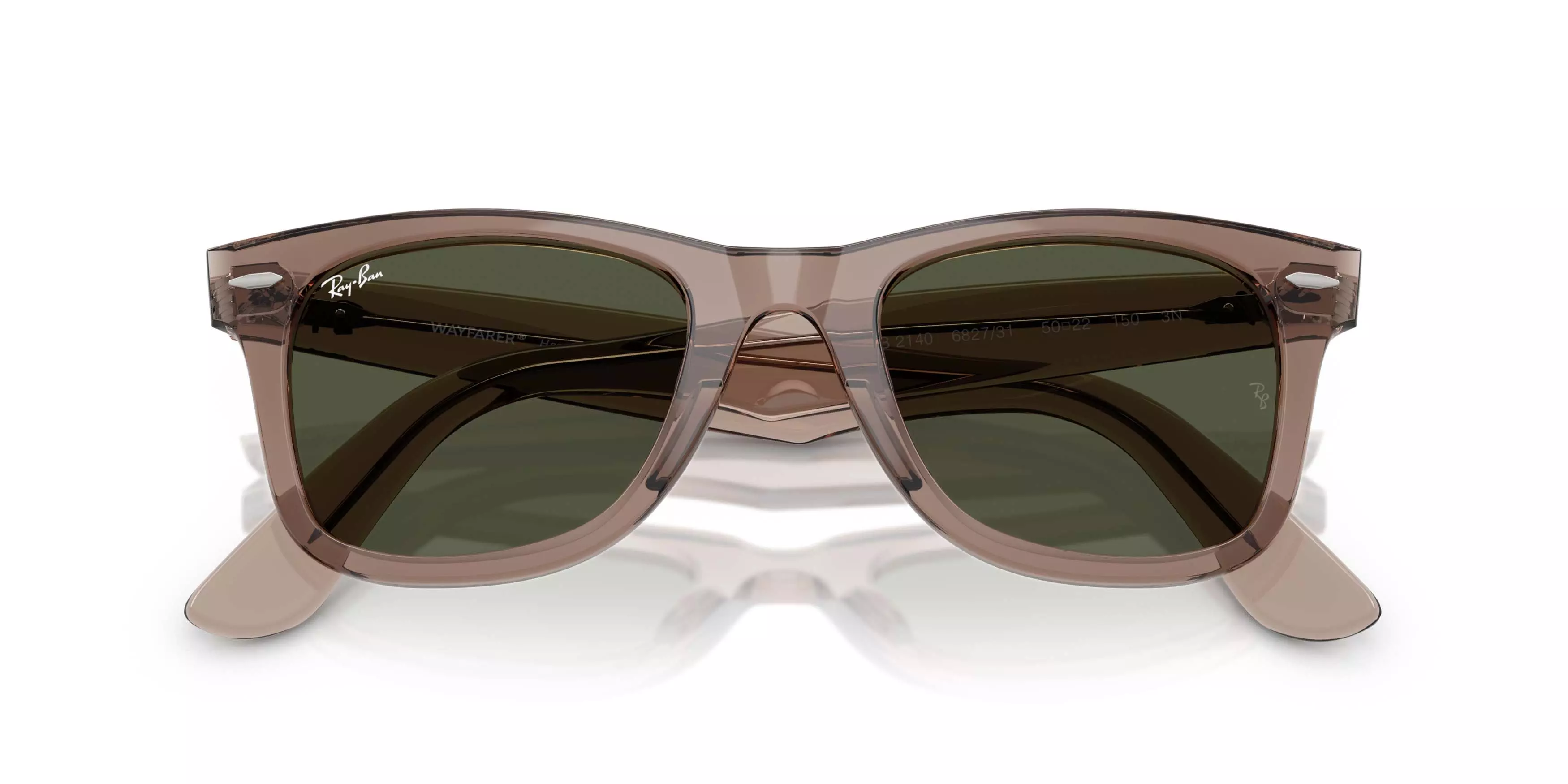 Ray-Ban Original Wayfarer Classic Crystal Green Sunglasses - Transparent Light Green - TAN/GREEN
