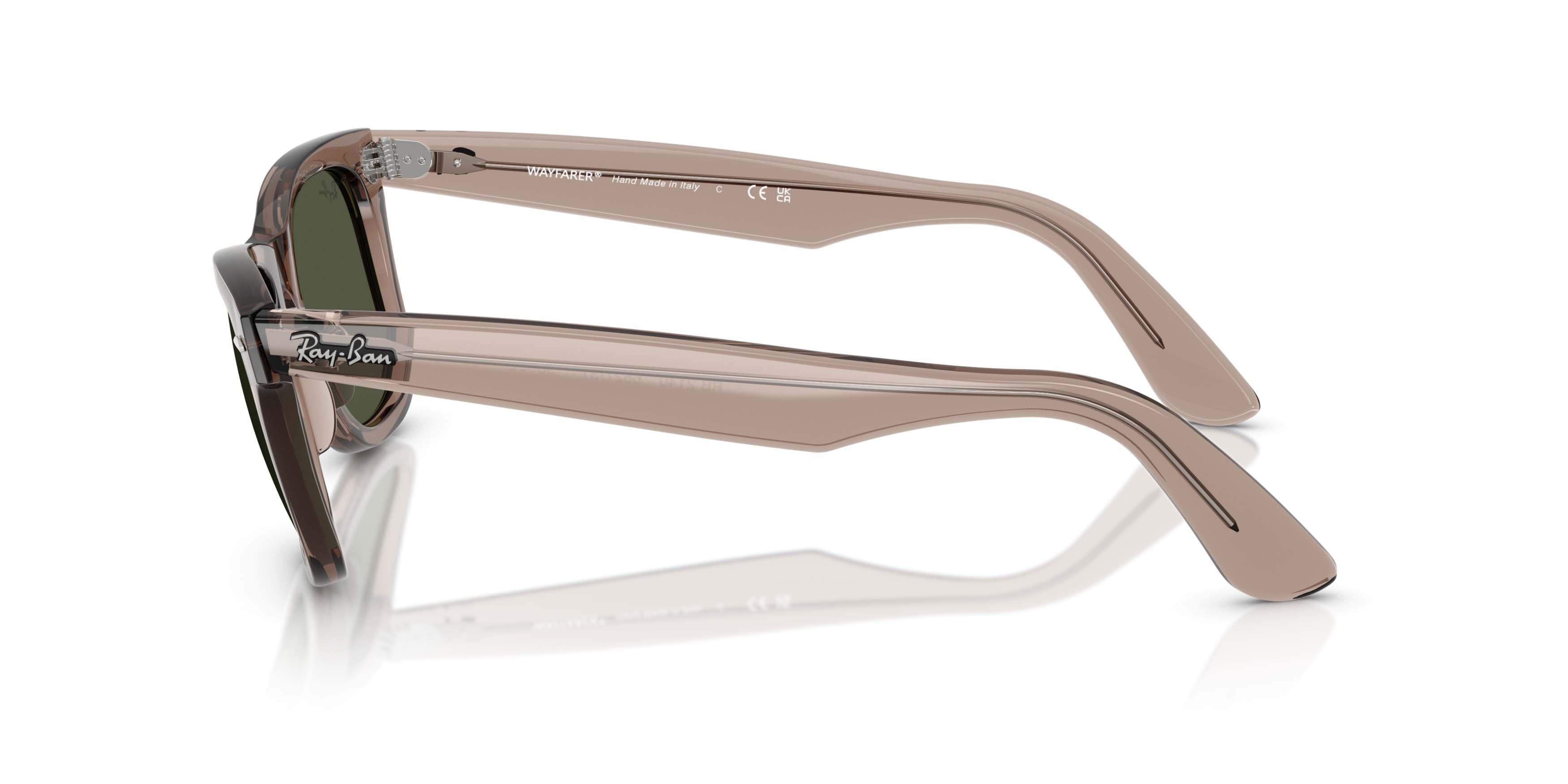 Ray-Ban Original Wayfarer Classic Crystal Green Sunglasses - Transparent Light Green - TAN/GREEN