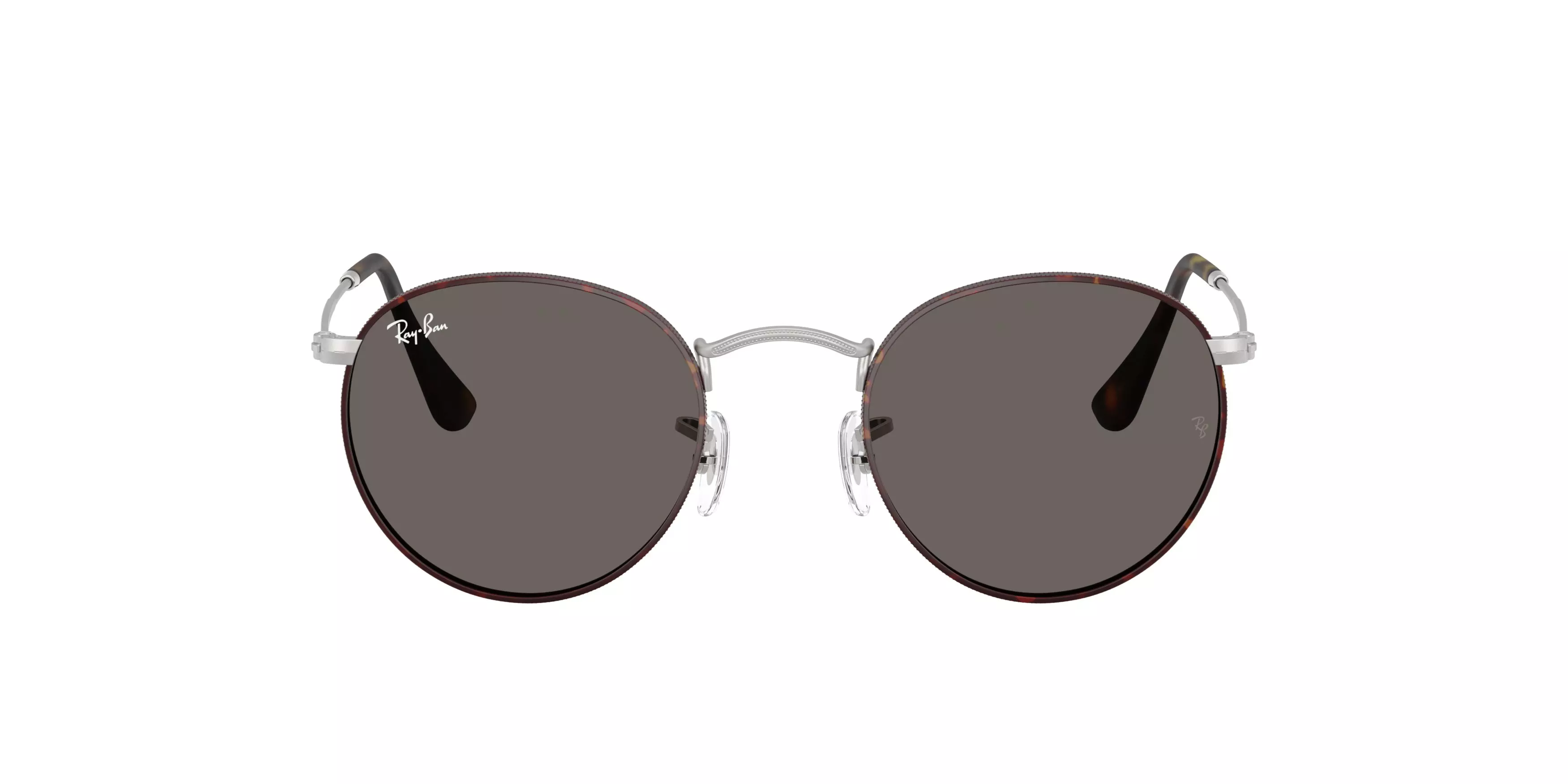 Ray-Ban Round Metal RB3447 Grey Sunglasses - Brown - BROWN/GREY