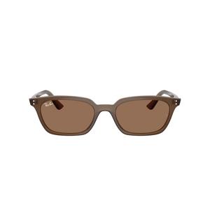 Ray-Ban Zaya Bio-Based Dark Brown Sunglasses - Transparent Brown - BROWN
