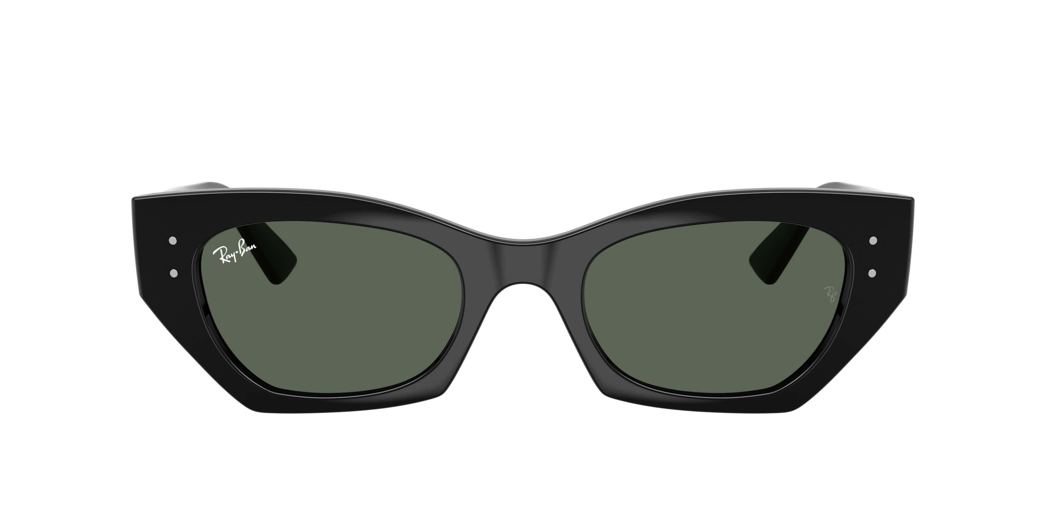 Ray-Ban Zena Bio-Based Dark Green Sunglasses - Black - BLACK/GREEN