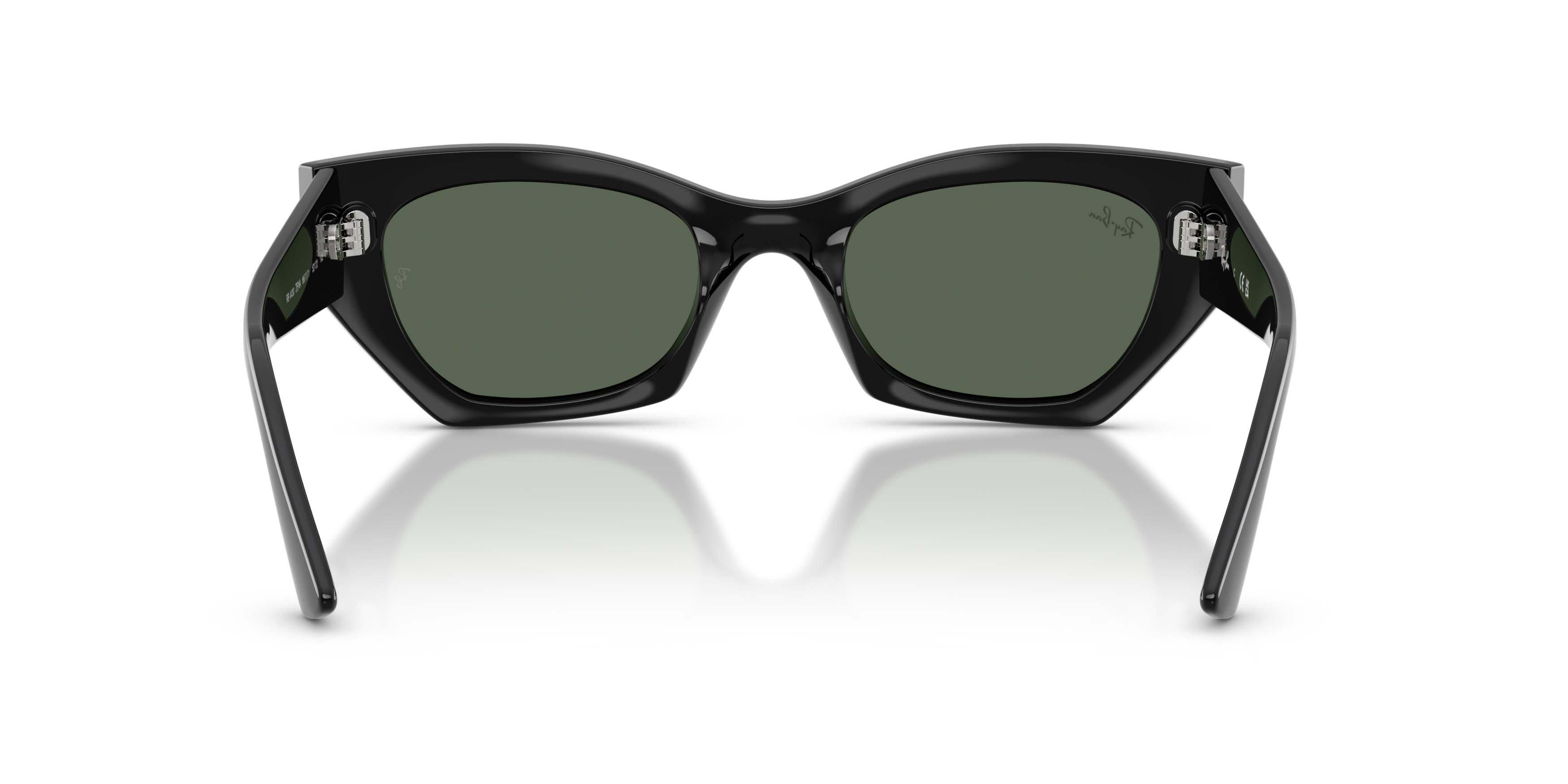 Ray-Ban Zena Bio-Based Dark Green Sunglasses - Black - BLACK/GREEN