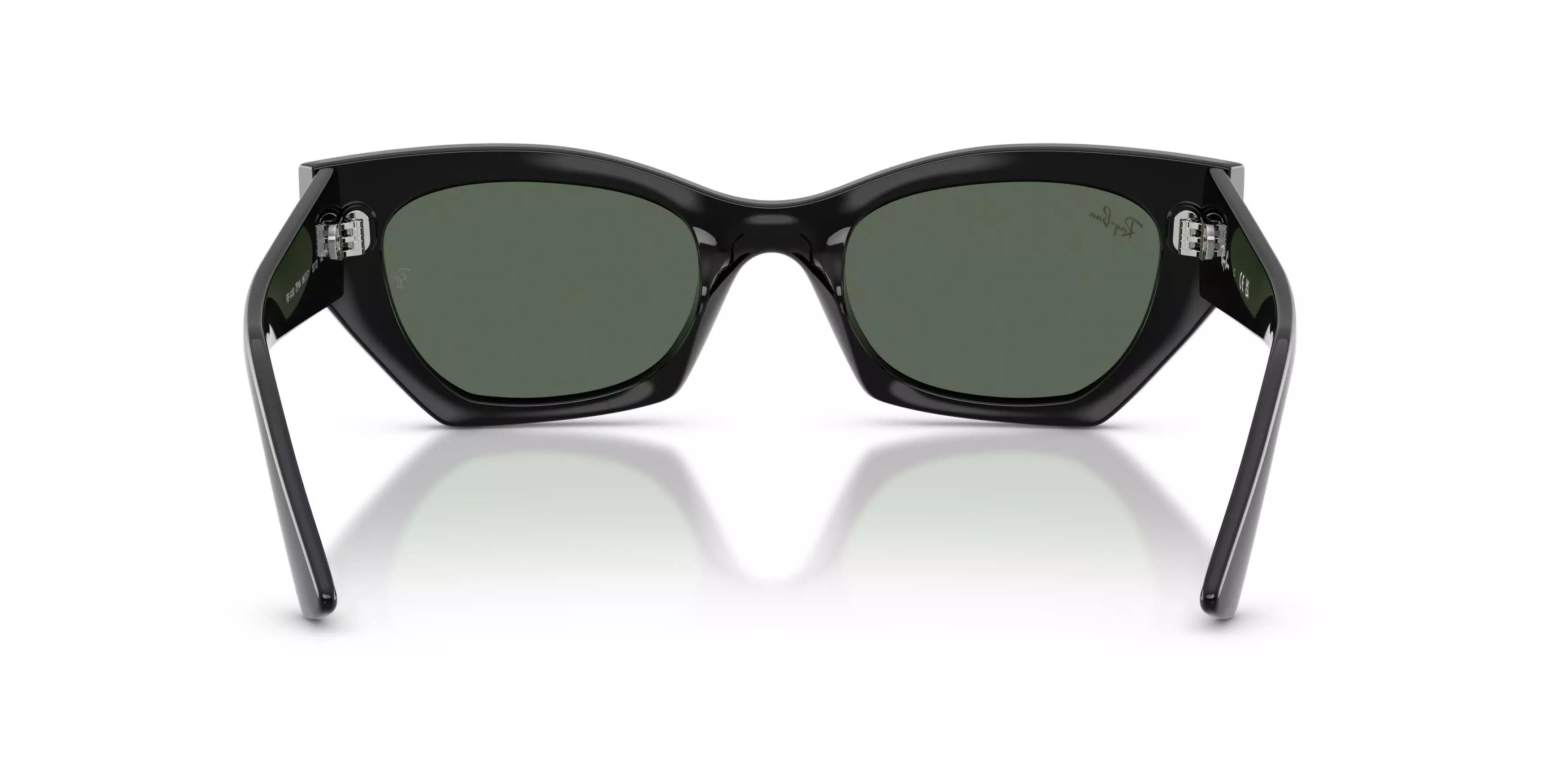 Ray-Ban Zena Bio-Based Dark Green Sunglasses - Black - BLACK/GREEN