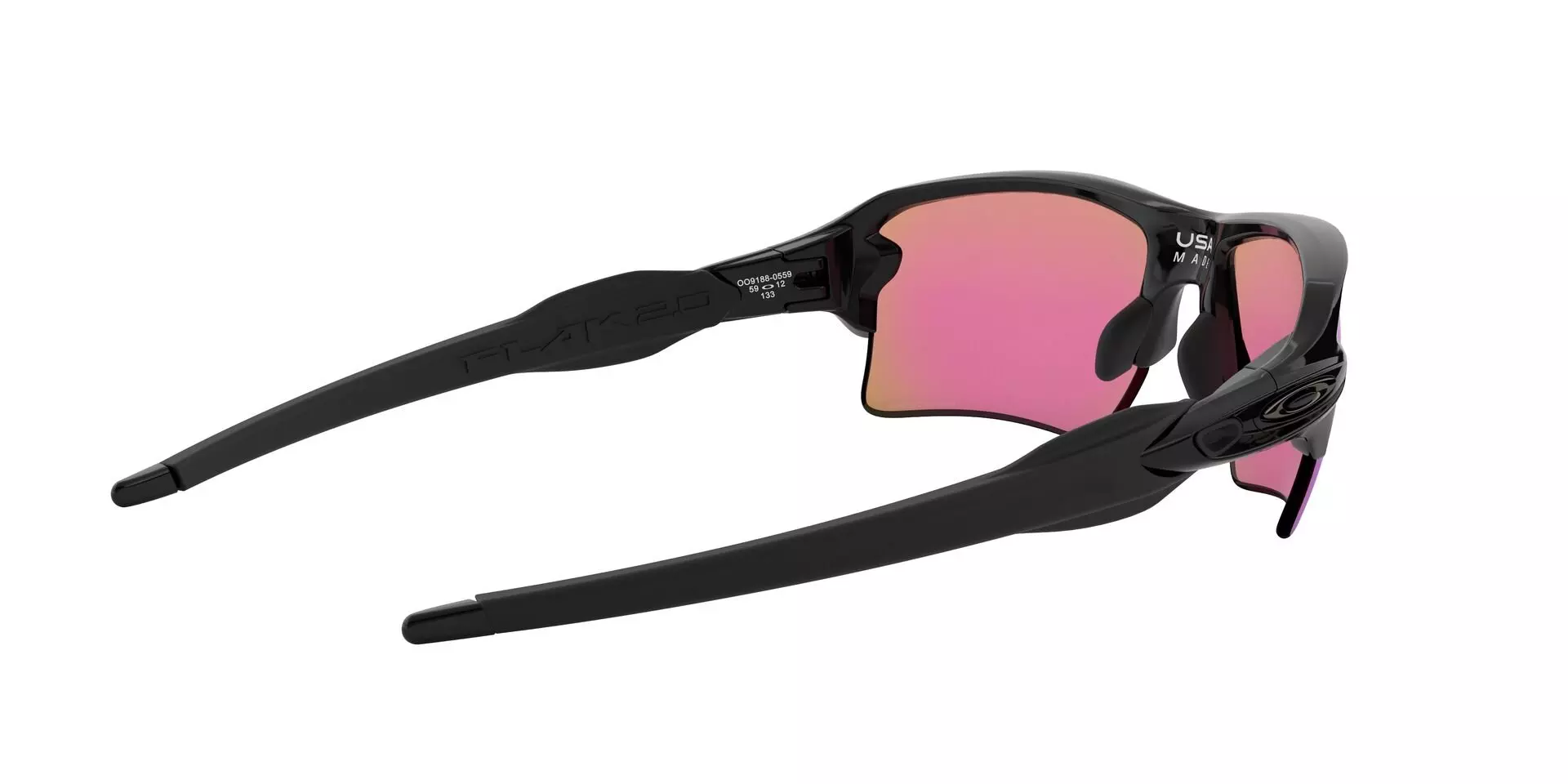 Oakley Flak 2.0 XL Sunglasses - Polished Prizm Black - BLACK/PURPLE