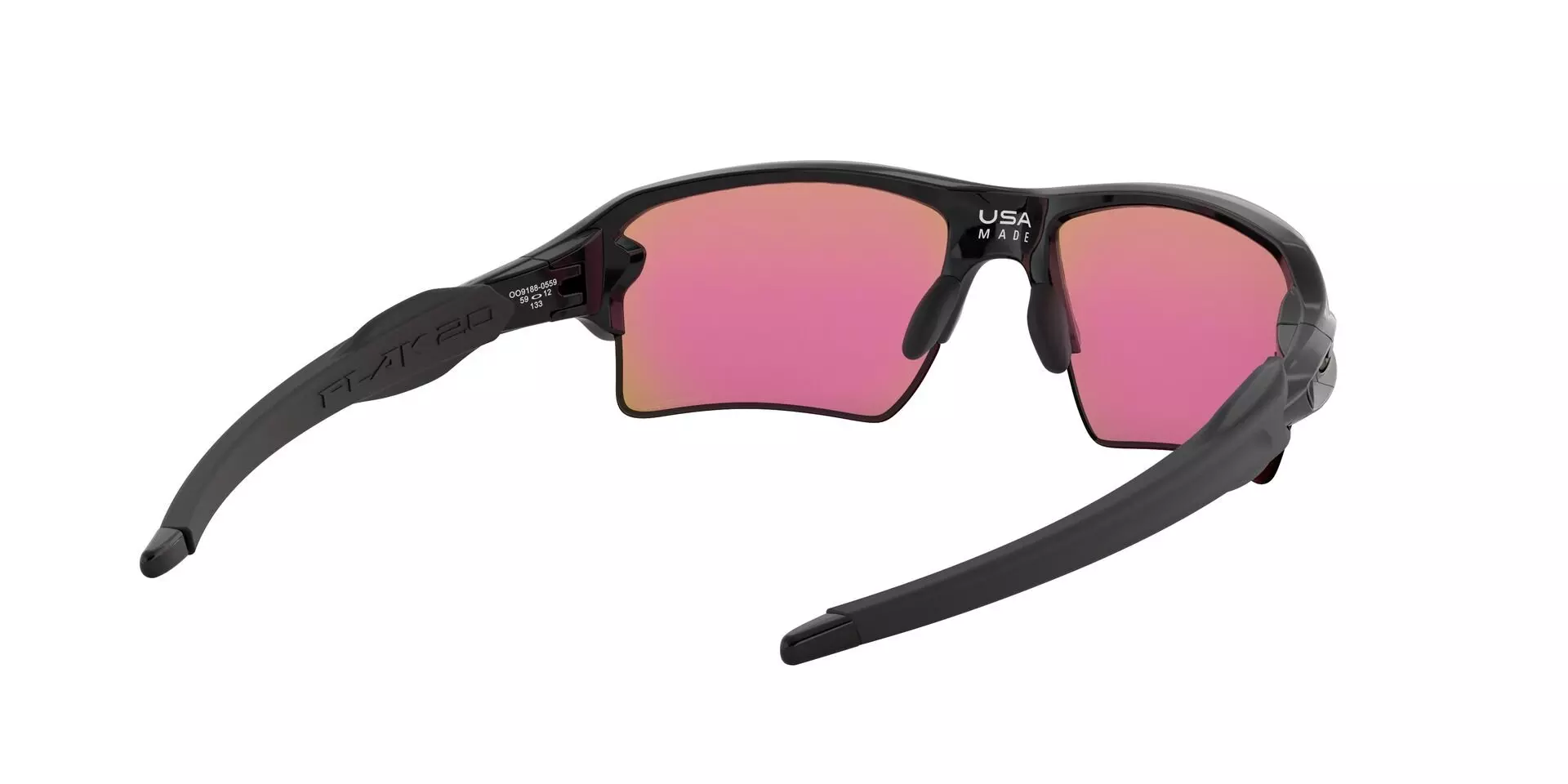 Oakley Flak 2.0 XL Sunglasses - Polished Prizm Black - BLACK/PURPLE