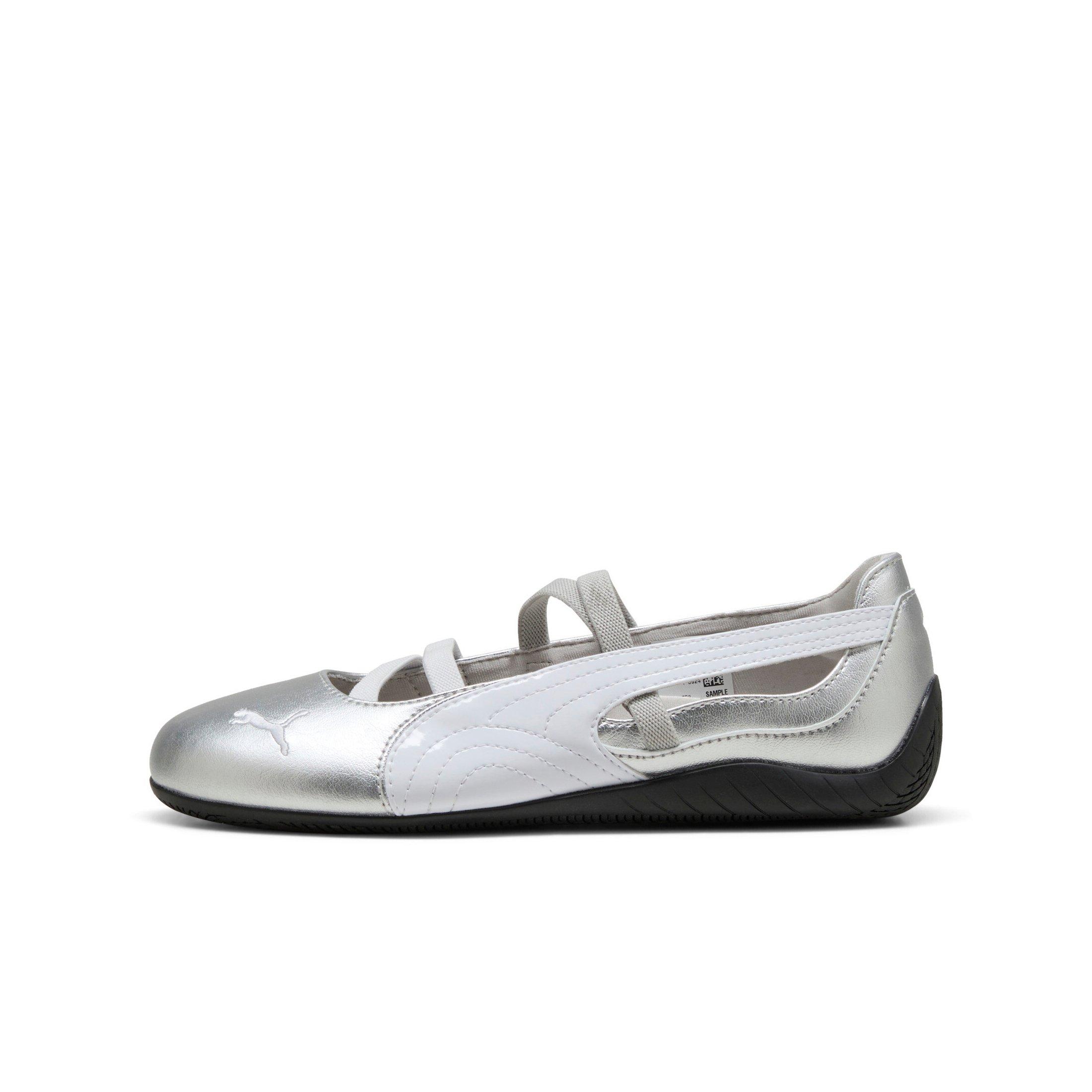 PUMA Speedcat Ballet Metallic "PUMA Silver/PUMA White" Grade School Girls' Shoe - SILVER/WHITE Thumbnail View 2