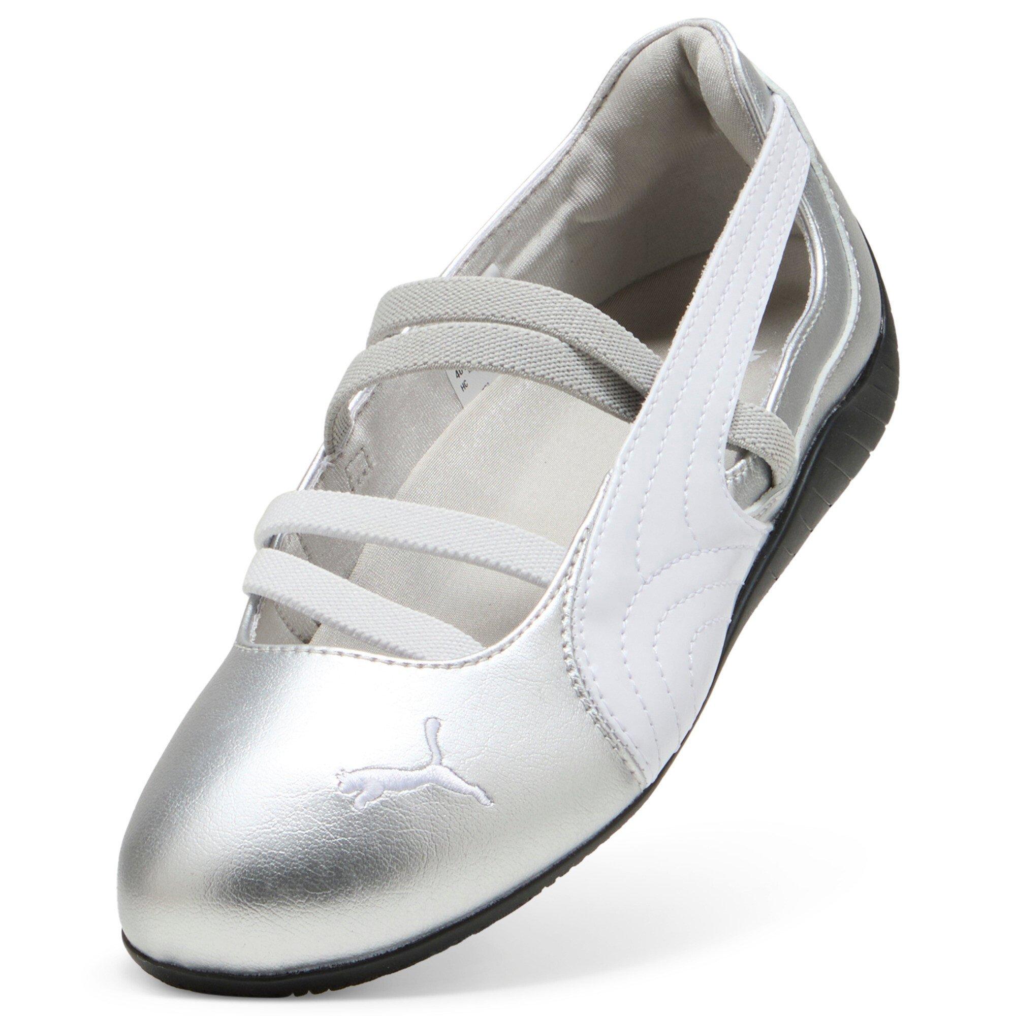 PUMA Speedcat Ballet Metallic "PUMA Silver/PUMA White" Grade School Girls' Shoe - SILVER/WHITE Thumbnail View 5