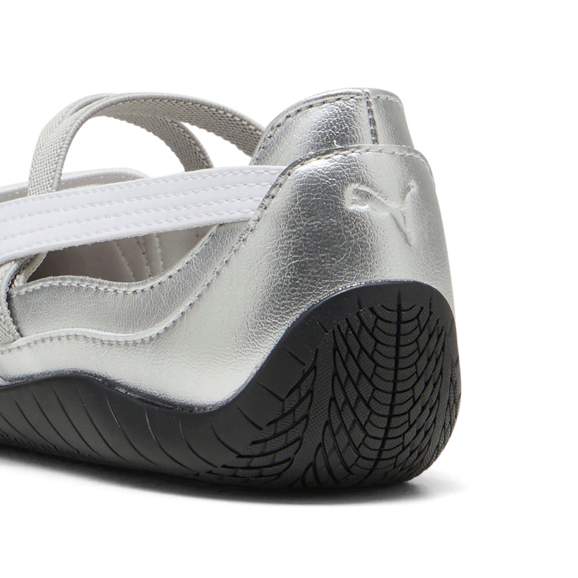 PUMA Speedcat Ballet Metallic "PUMA Silver/PUMA White" Grade School Girls' Shoe - SILVER/WHITE Thumbnail View 6