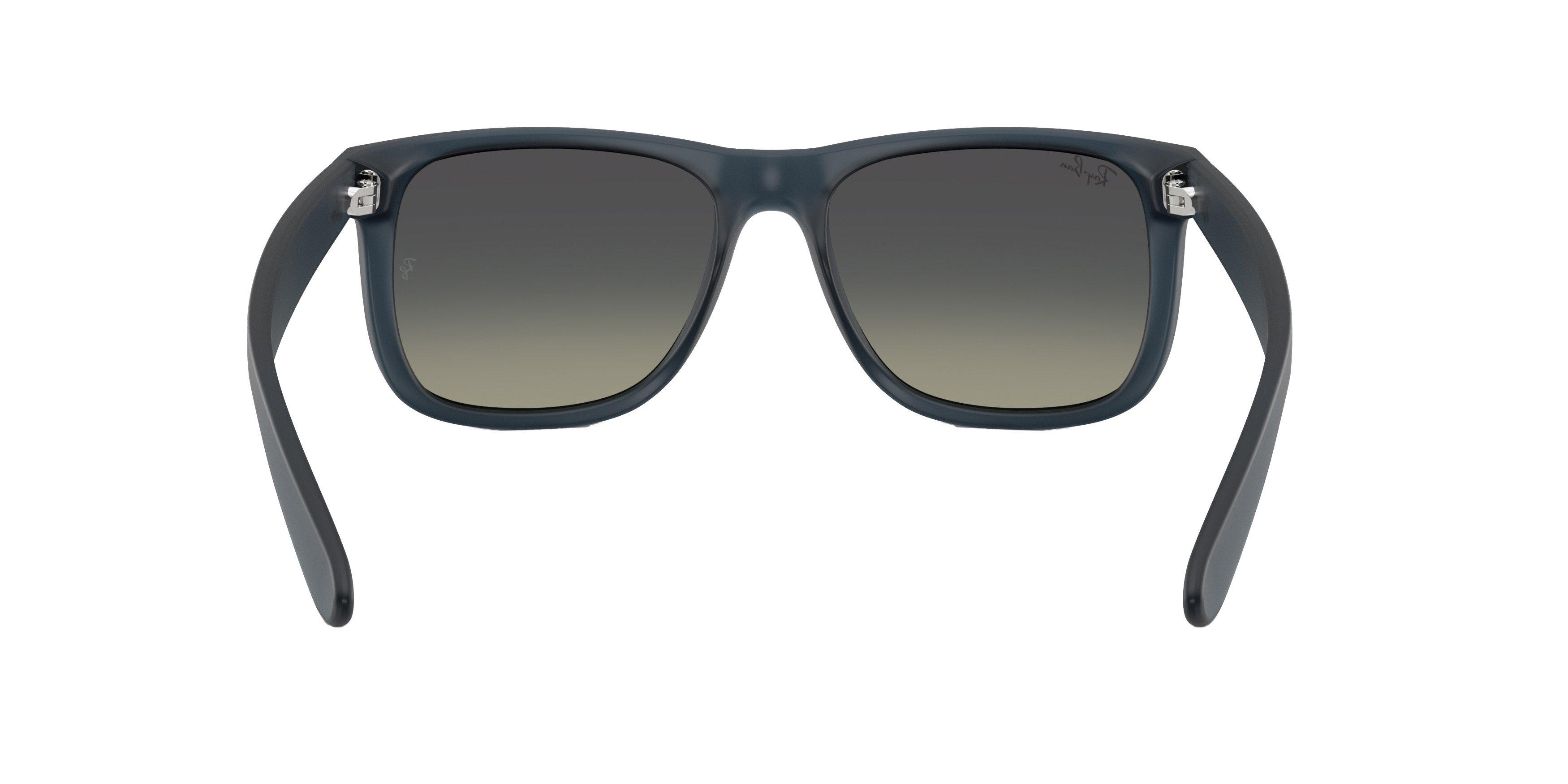 Ray-Ban Justin Classic Grey Gradient Sunglasses - Rubber Blue - BLUE/GREY Thumbnail View 2